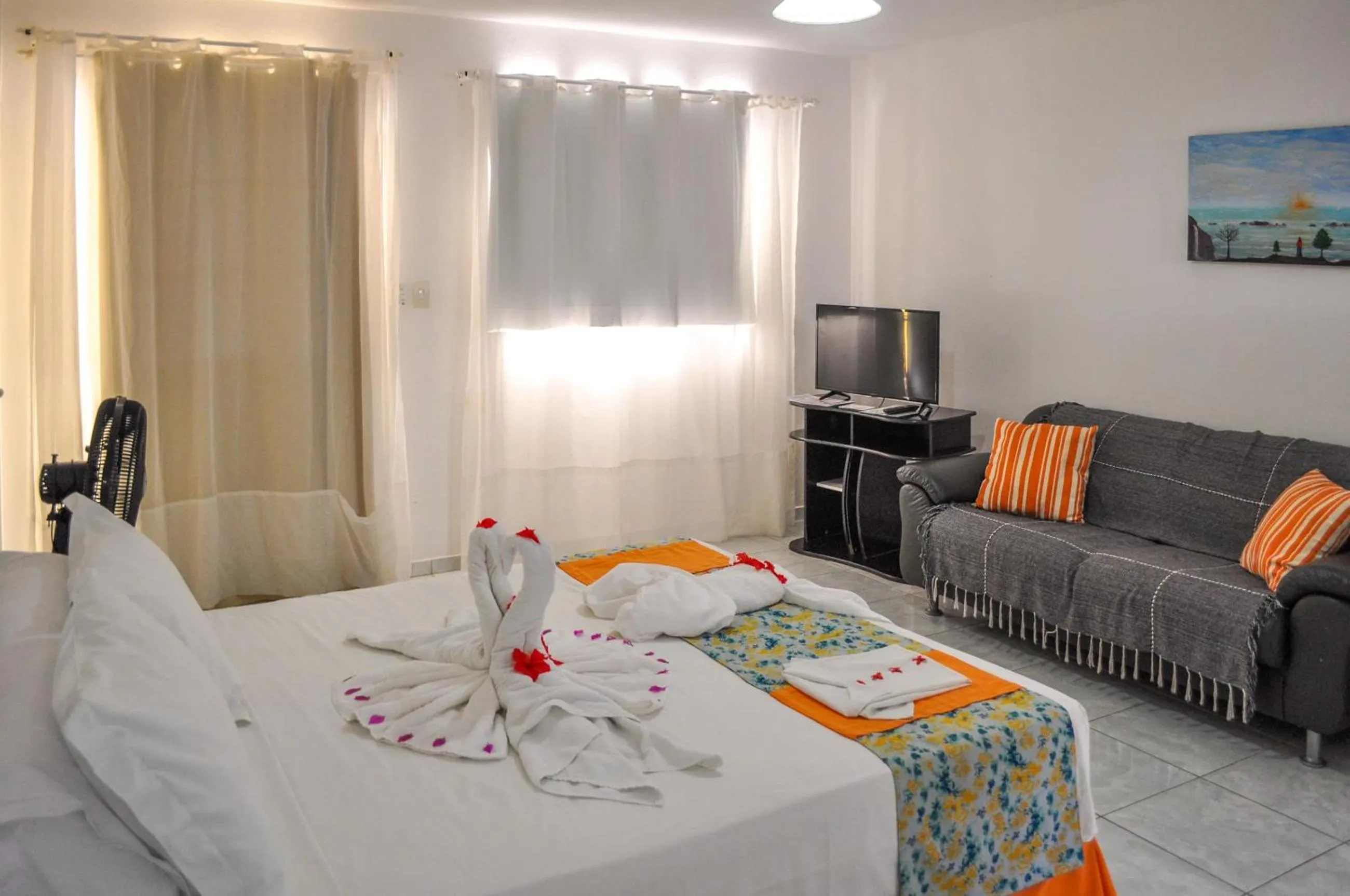 Bed in Pousada Joia Rara