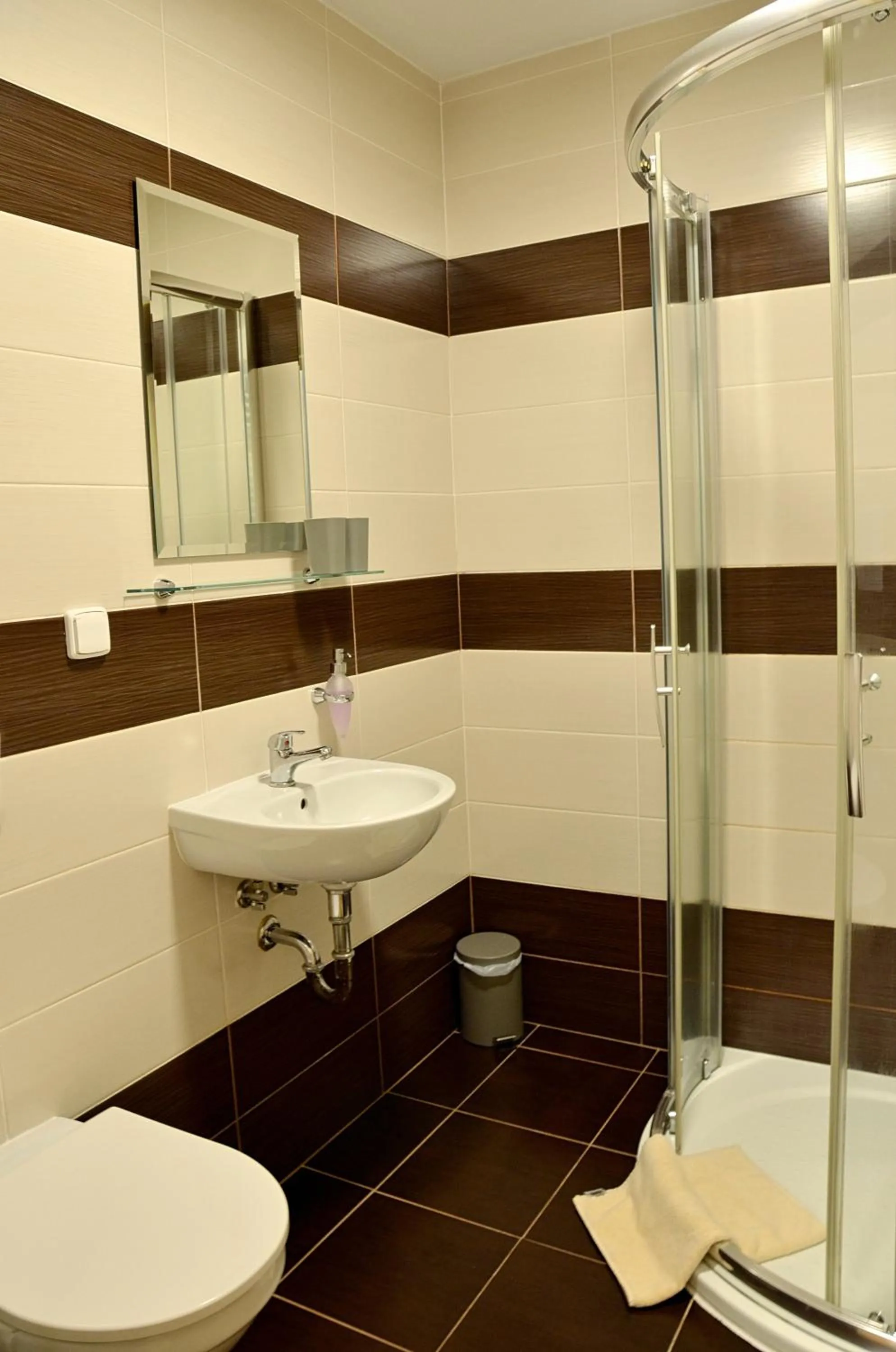 Bathroom in Balónový hotel a pivovar Radešín