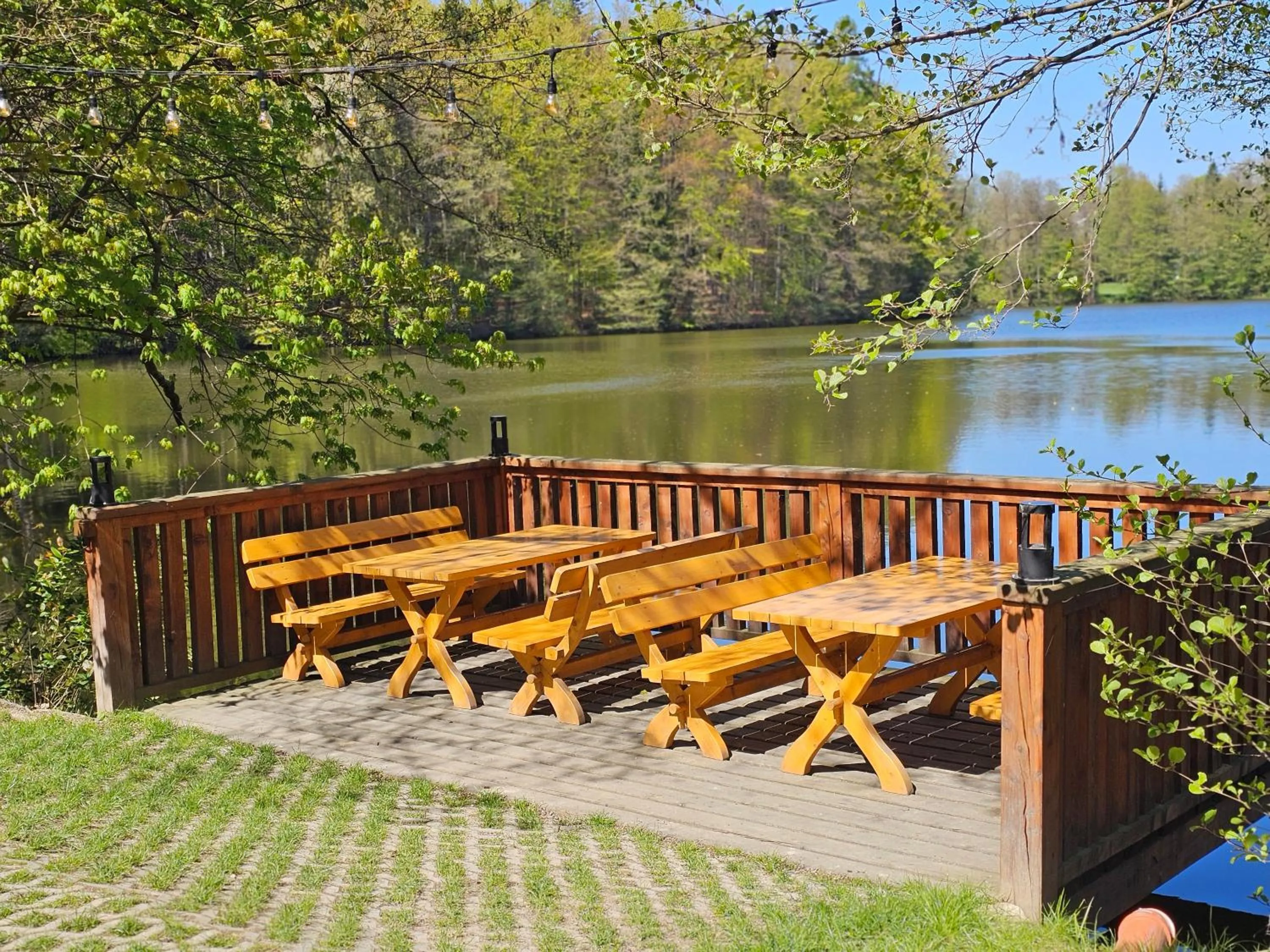 Lake view in Balónový hotel a pivovar Radešín