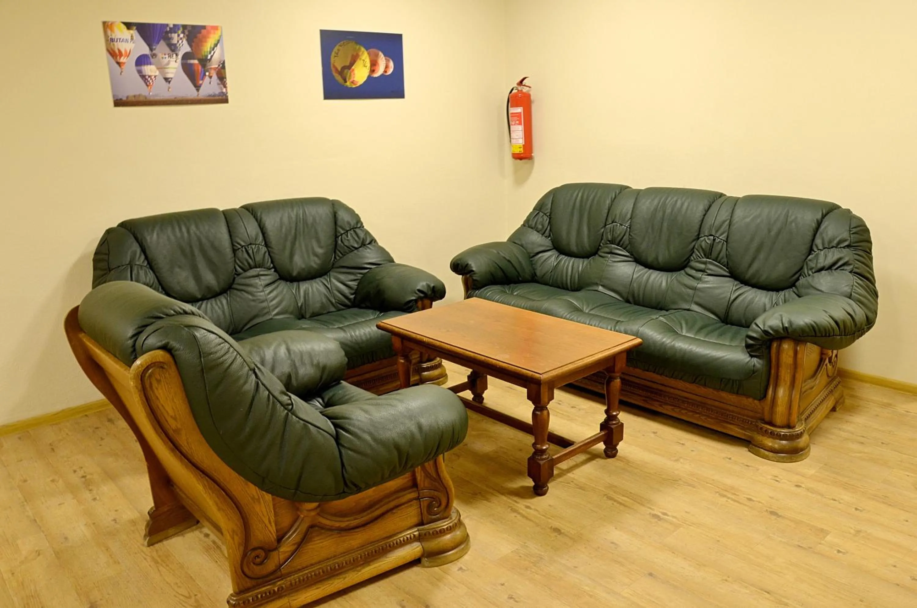 Seating area in Balónový hotel a pivovar Radešín