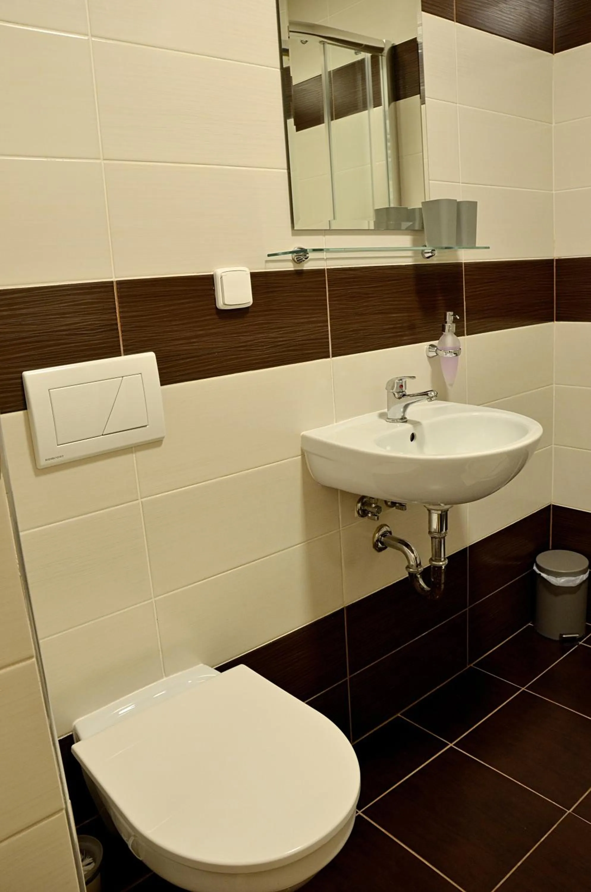 Bathroom in Balónový hotel a pivovar Radešín