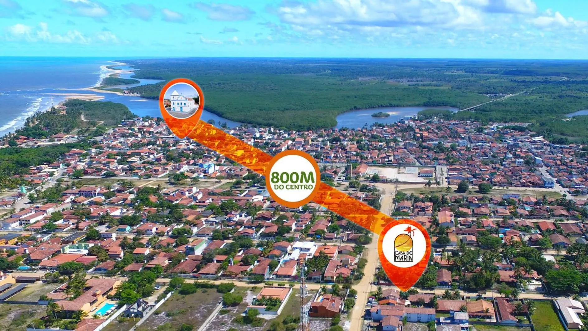 Bird's eye view in Pousada Casa de Maria