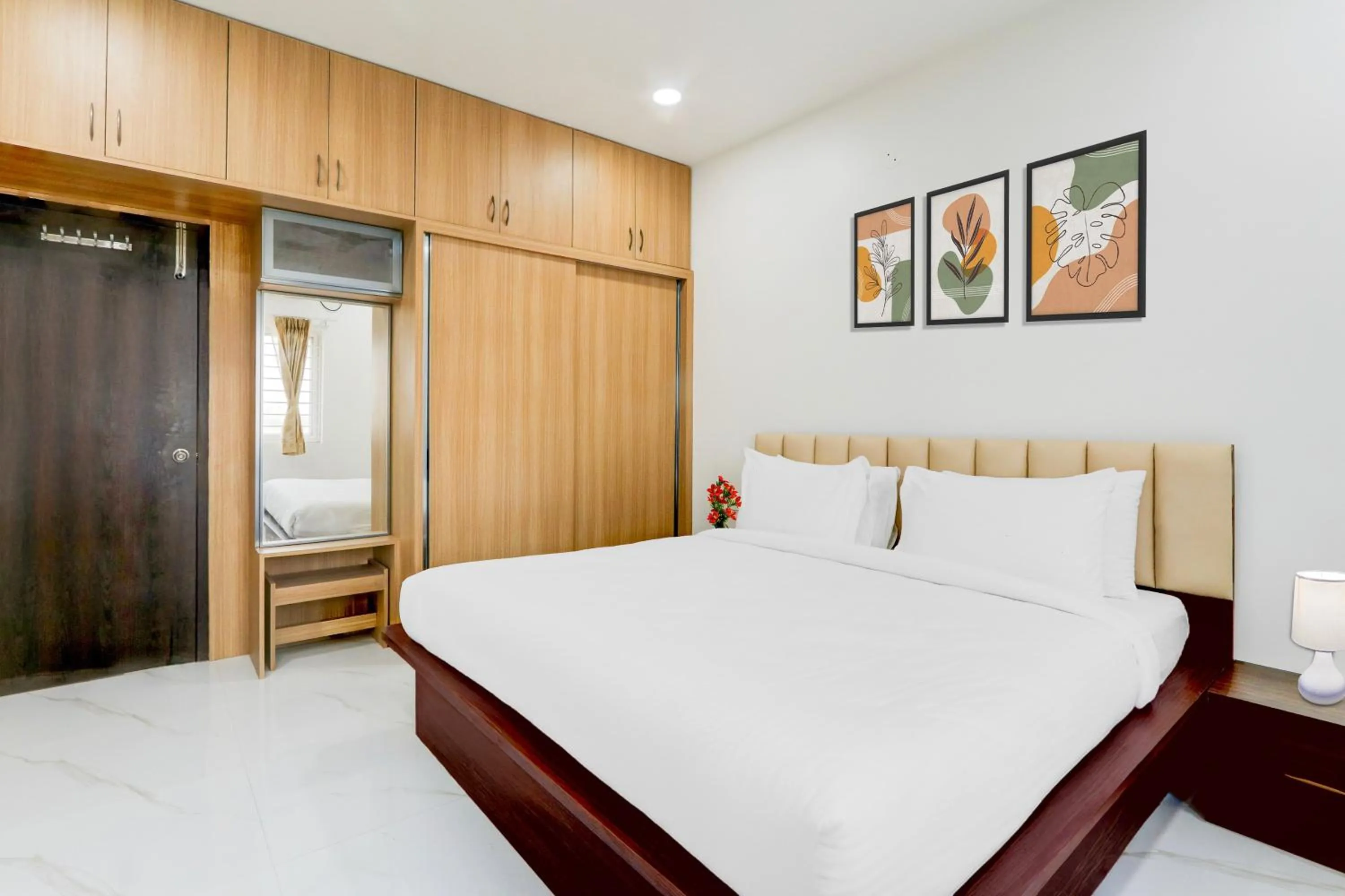 Bedroom, Bed in Palette by CheckIn Chanda Nagar Near GSM Mall