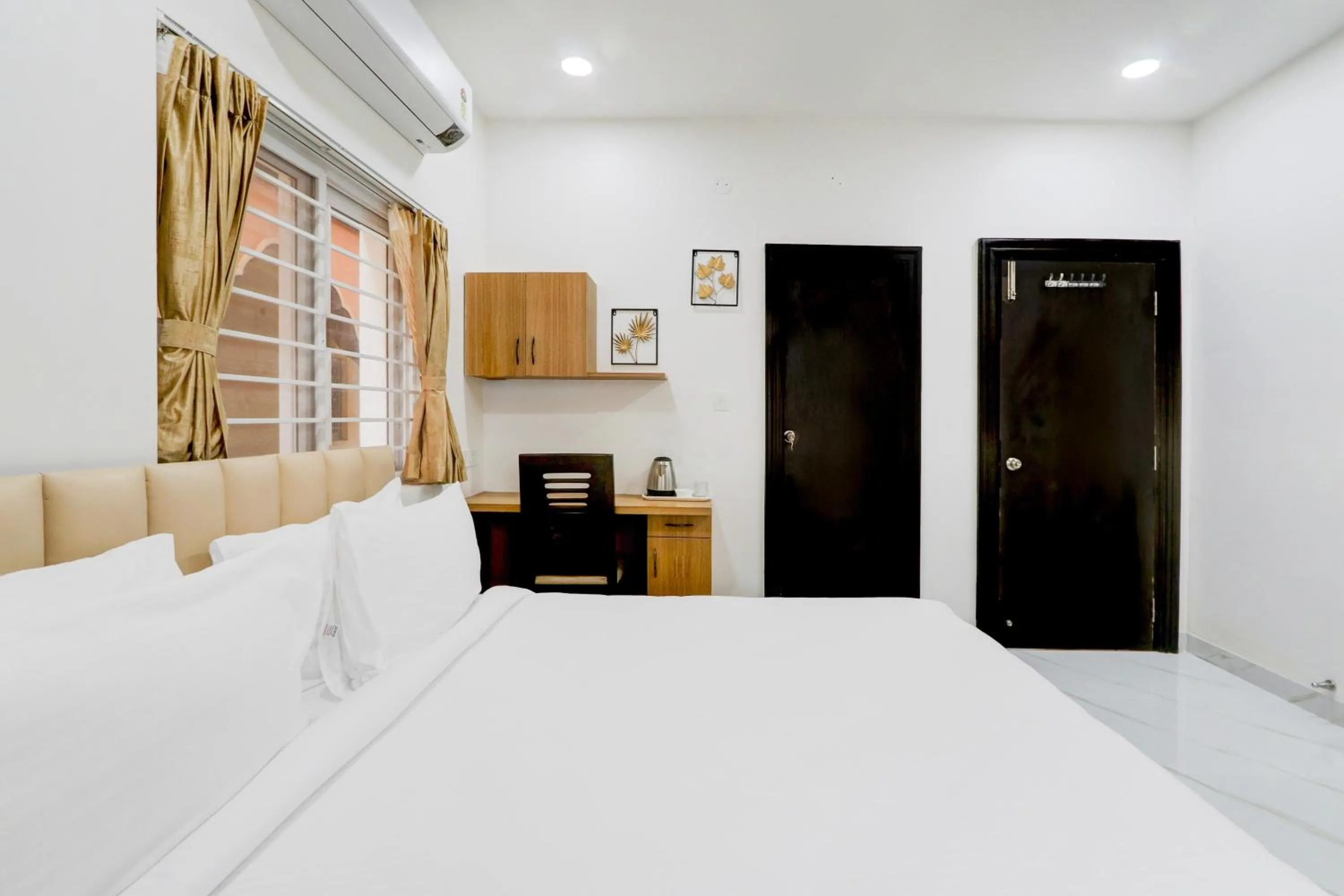Bedroom, Bed in Palette by CheckIn Chanda Nagar Near GSM Mall