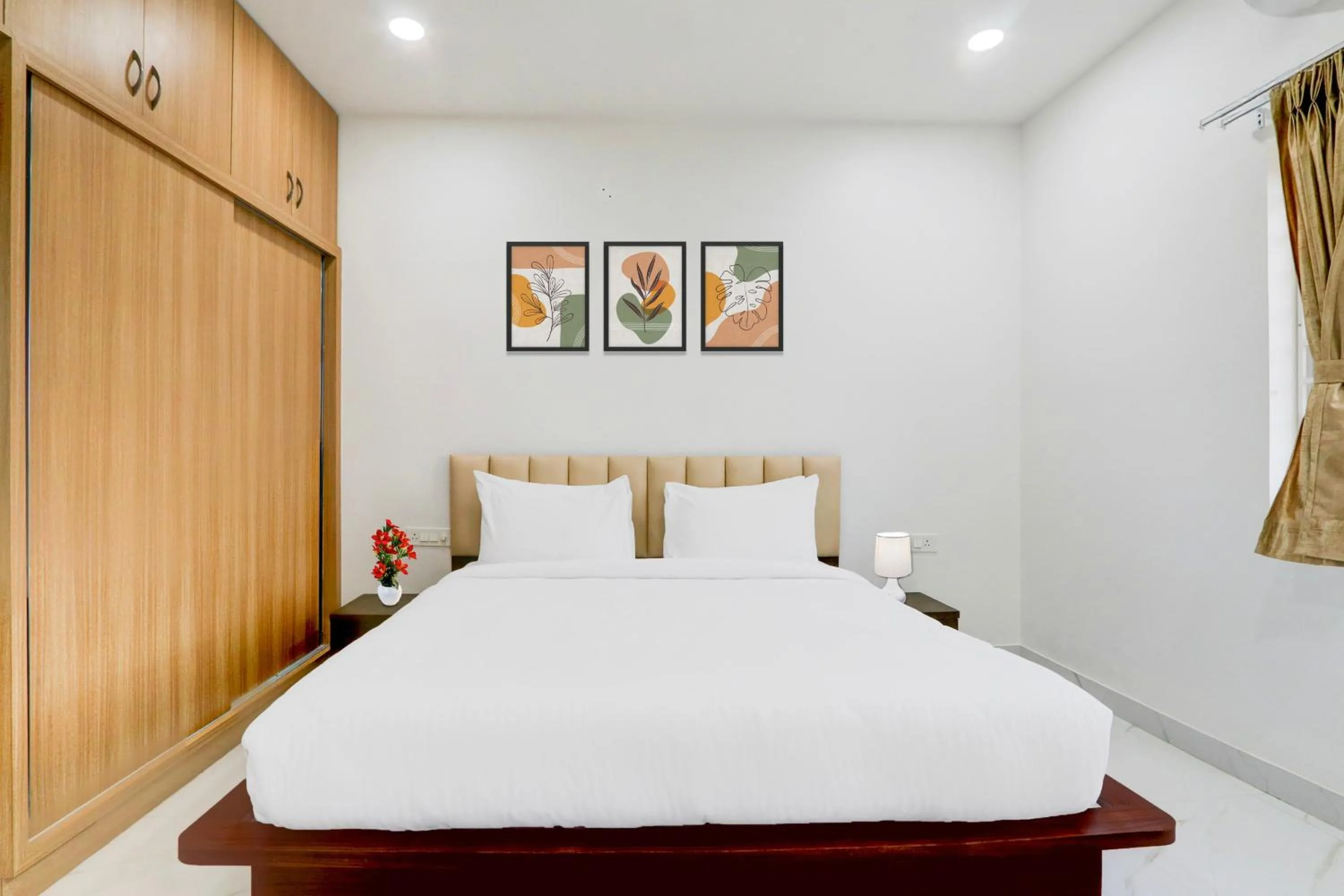 Bedroom, Bed in Palette by CheckIn Chanda Nagar Near GSM Mall