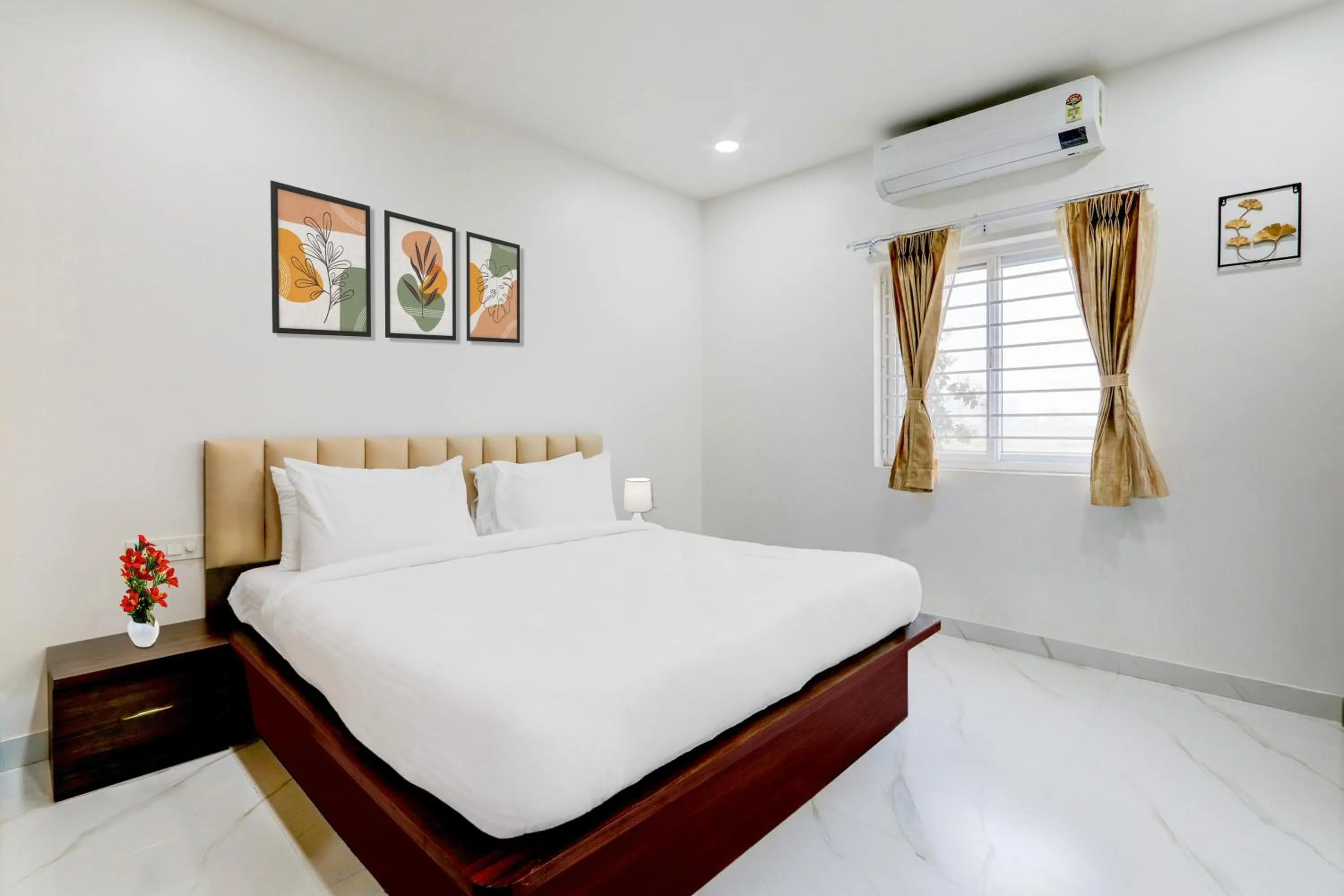 Bedroom, Bed in Palette by CheckIn Chanda Nagar Near GSM Mall