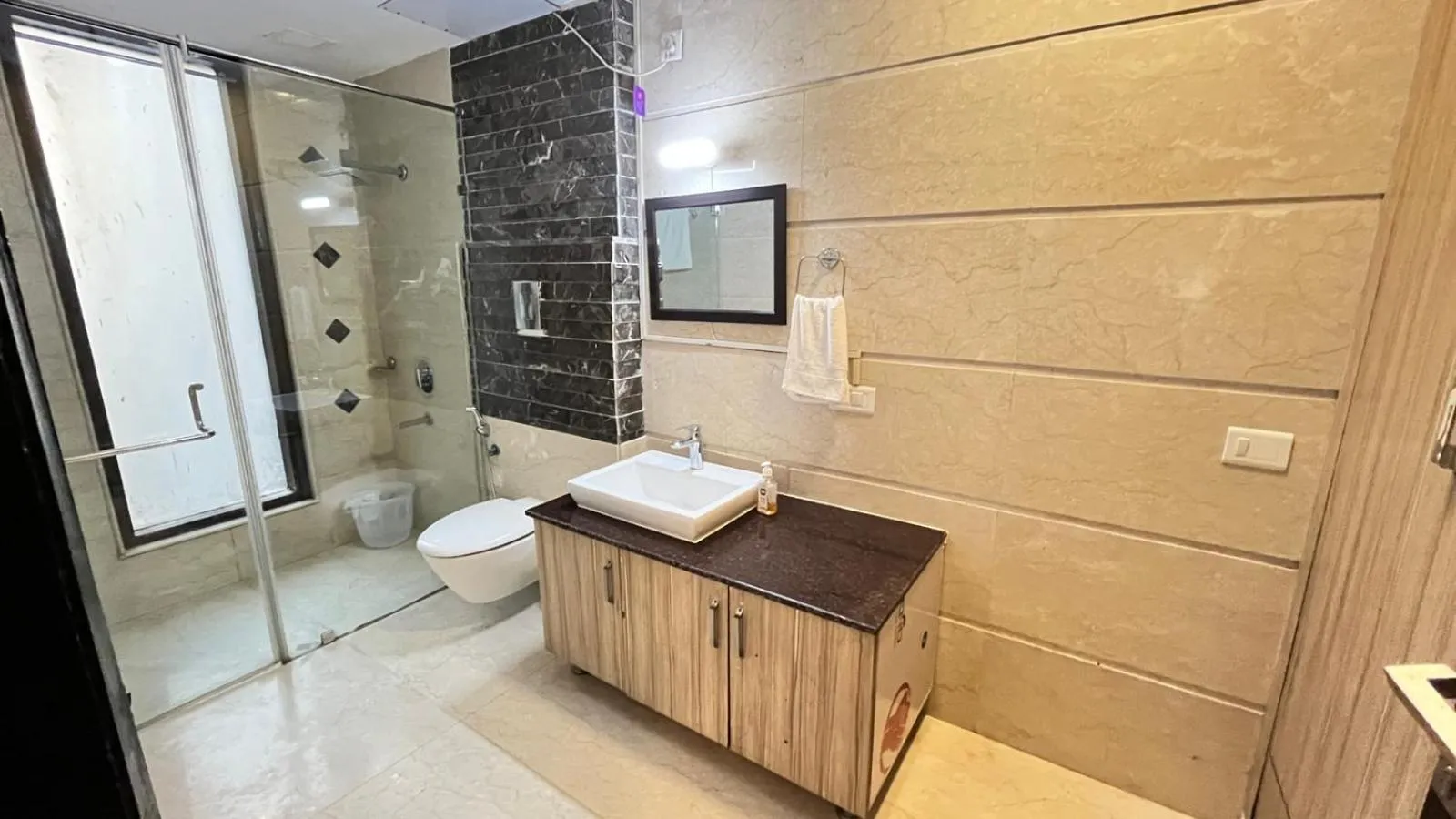 Shower in Abode Residency near USA Embassy Delhi Safdarjung Enclave New Delhi