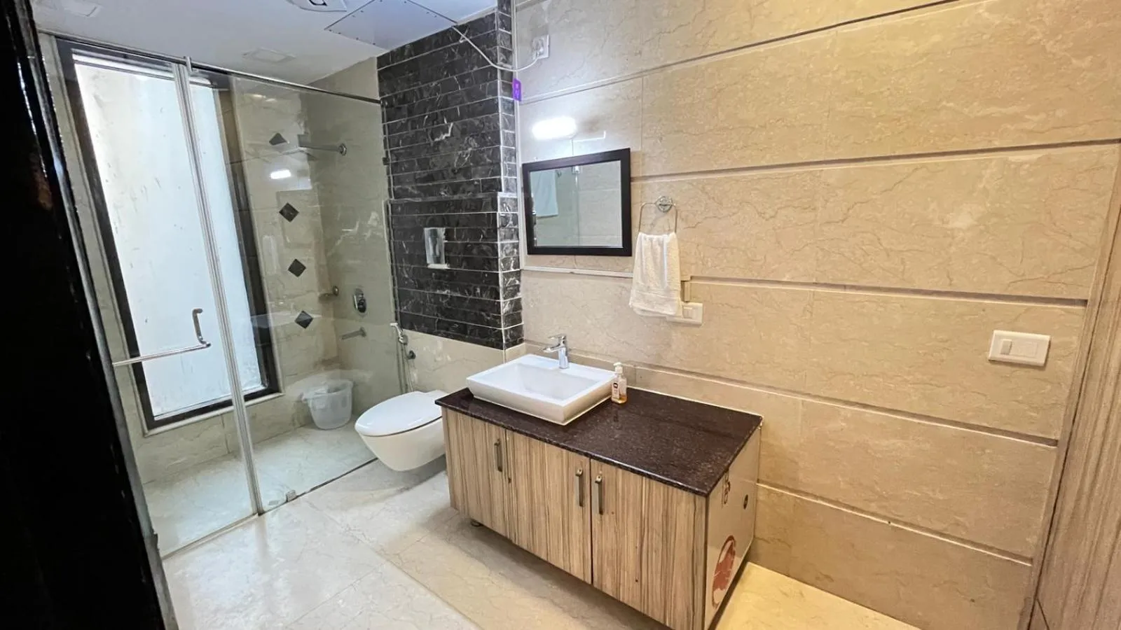 Shower in Abode Residency near USA Embassy Delhi Safdarjung Enclave New Delhi