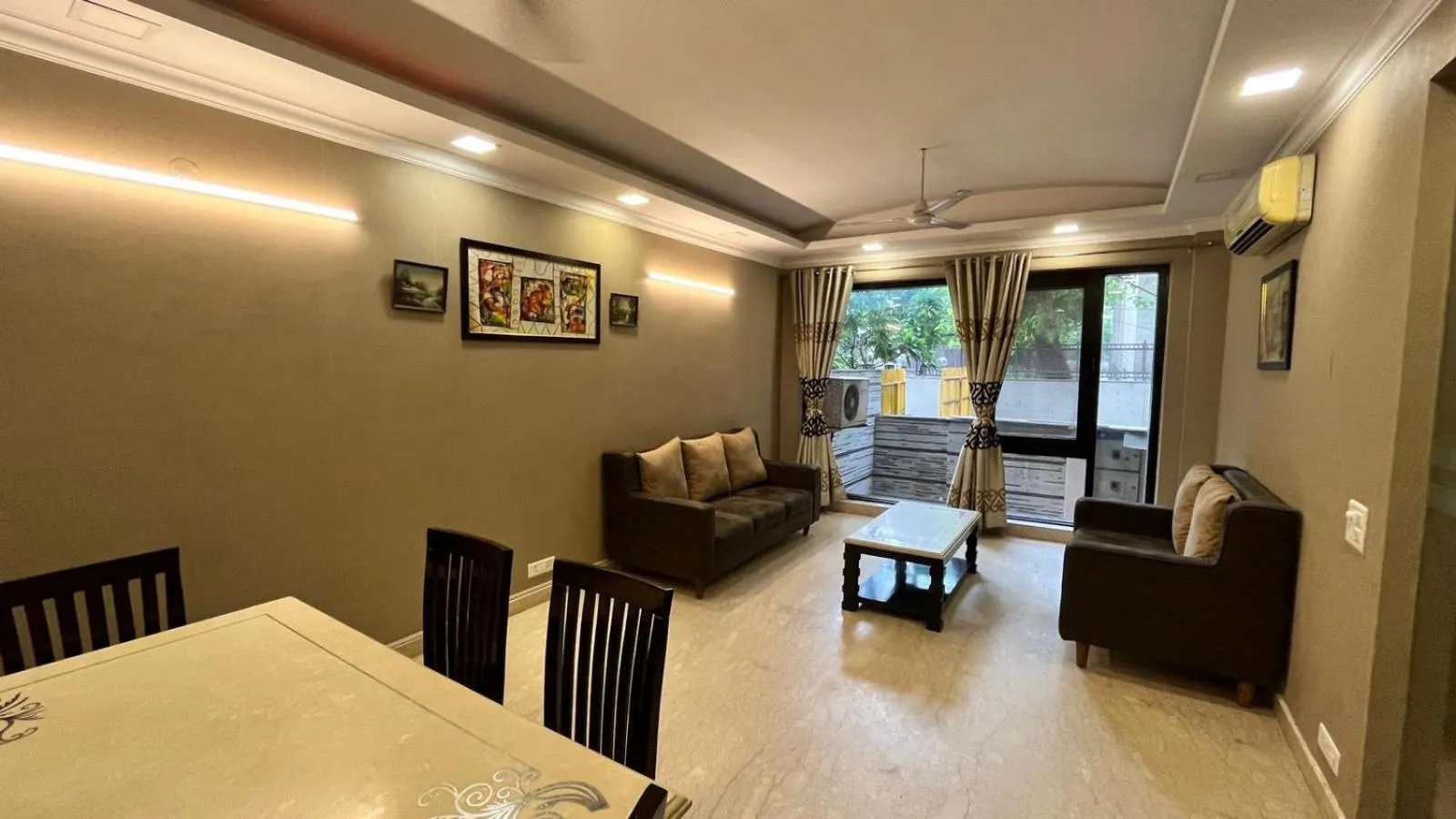 Living room in Abode Residency near USA Embassy Delhi Safdarjung Enclave New Delhi