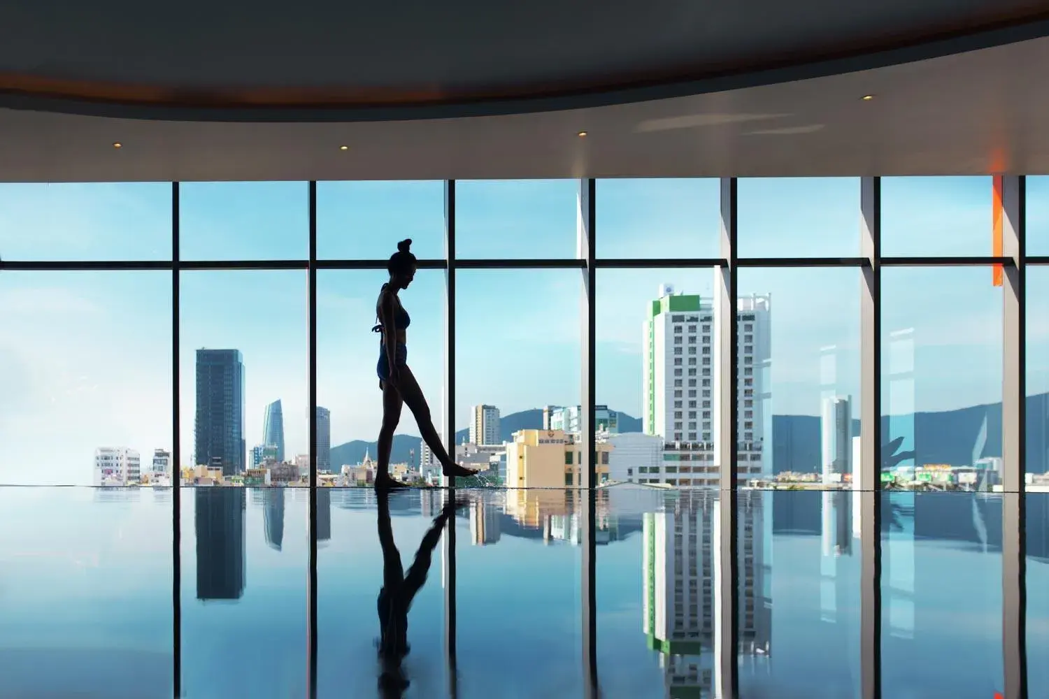 Pool view in Vanda Hotel Pool view in Vanda Hotel