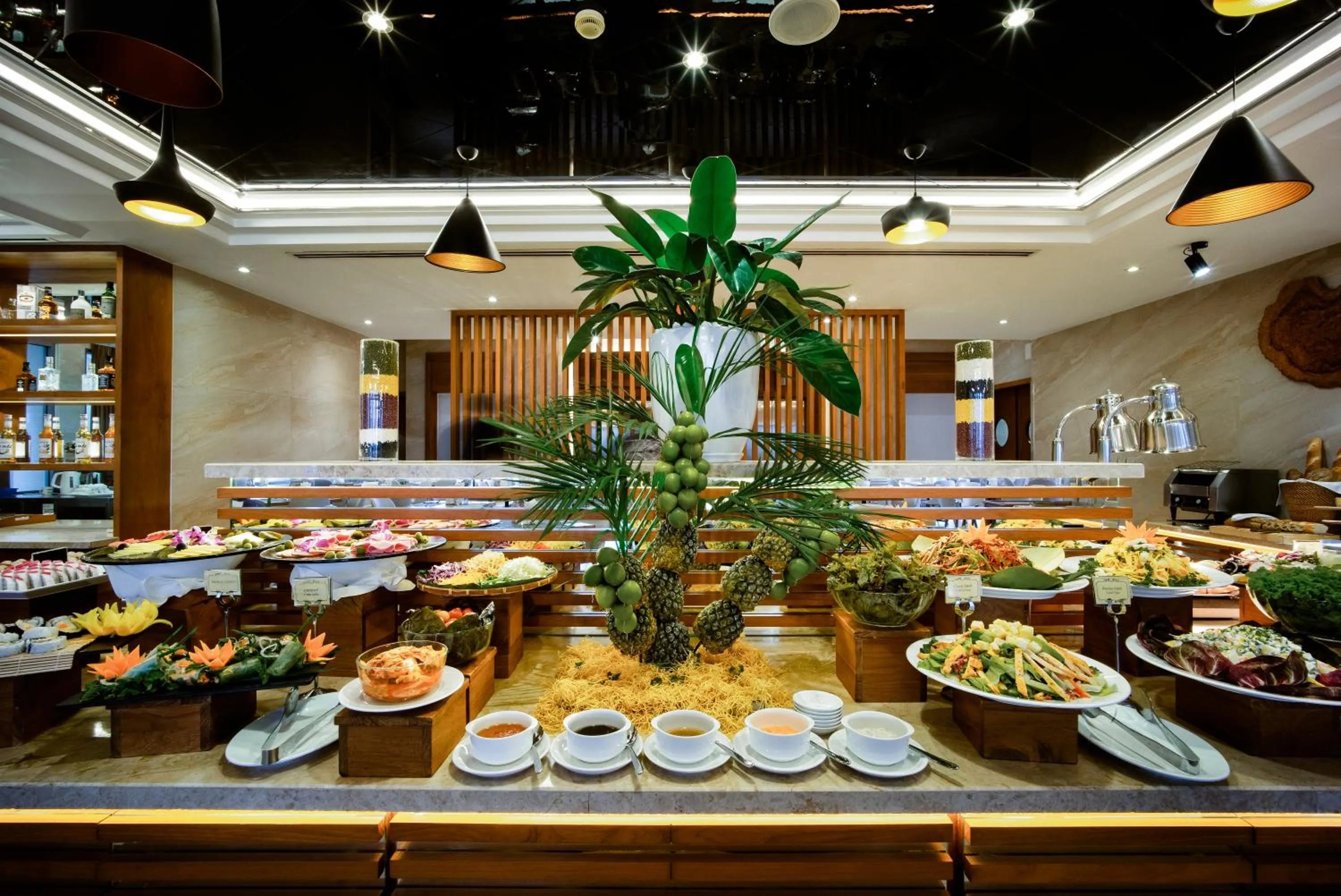 Buffet breakfast in Vanda Hotel
