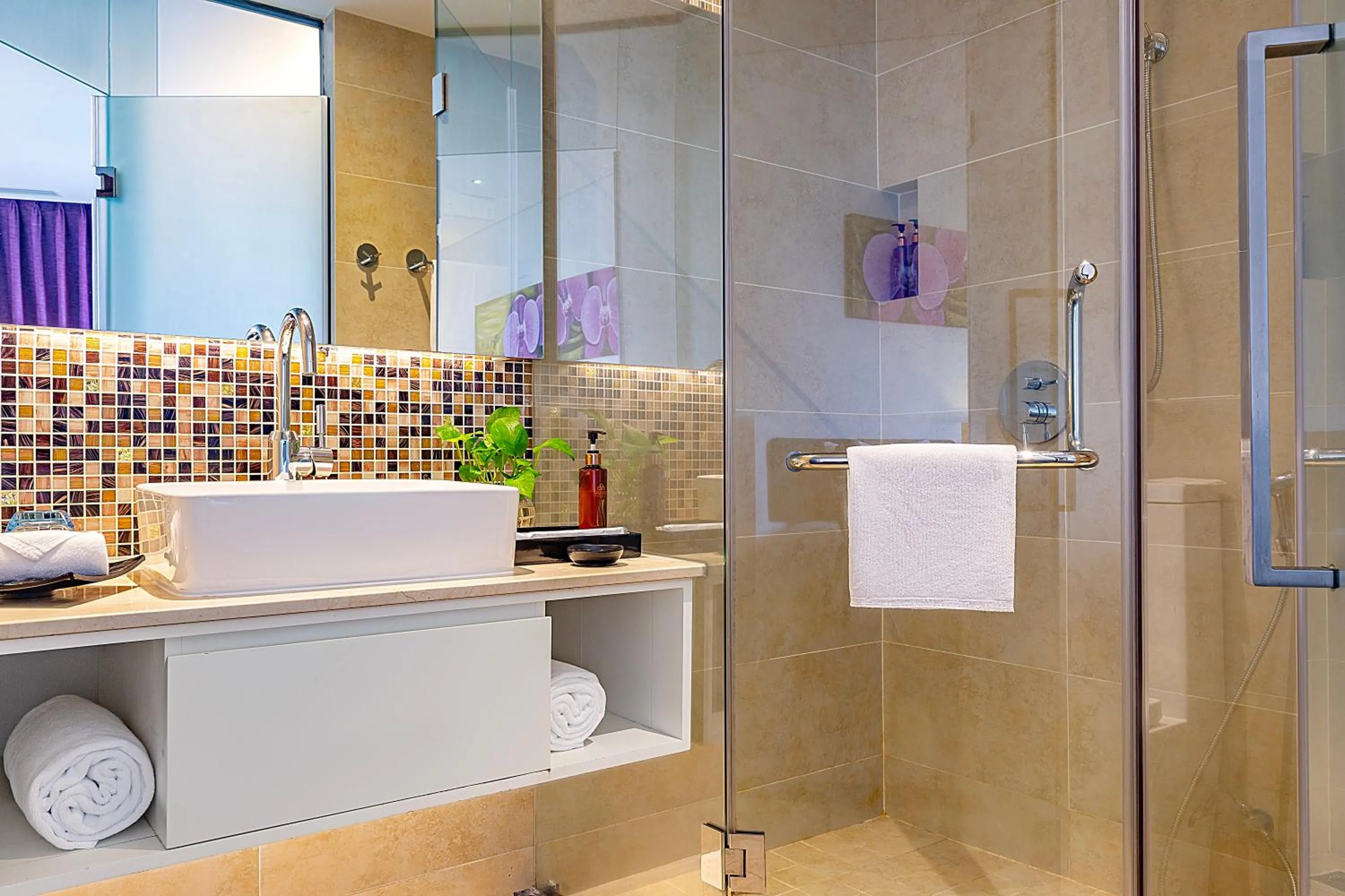 Shower in Vanda Hotel