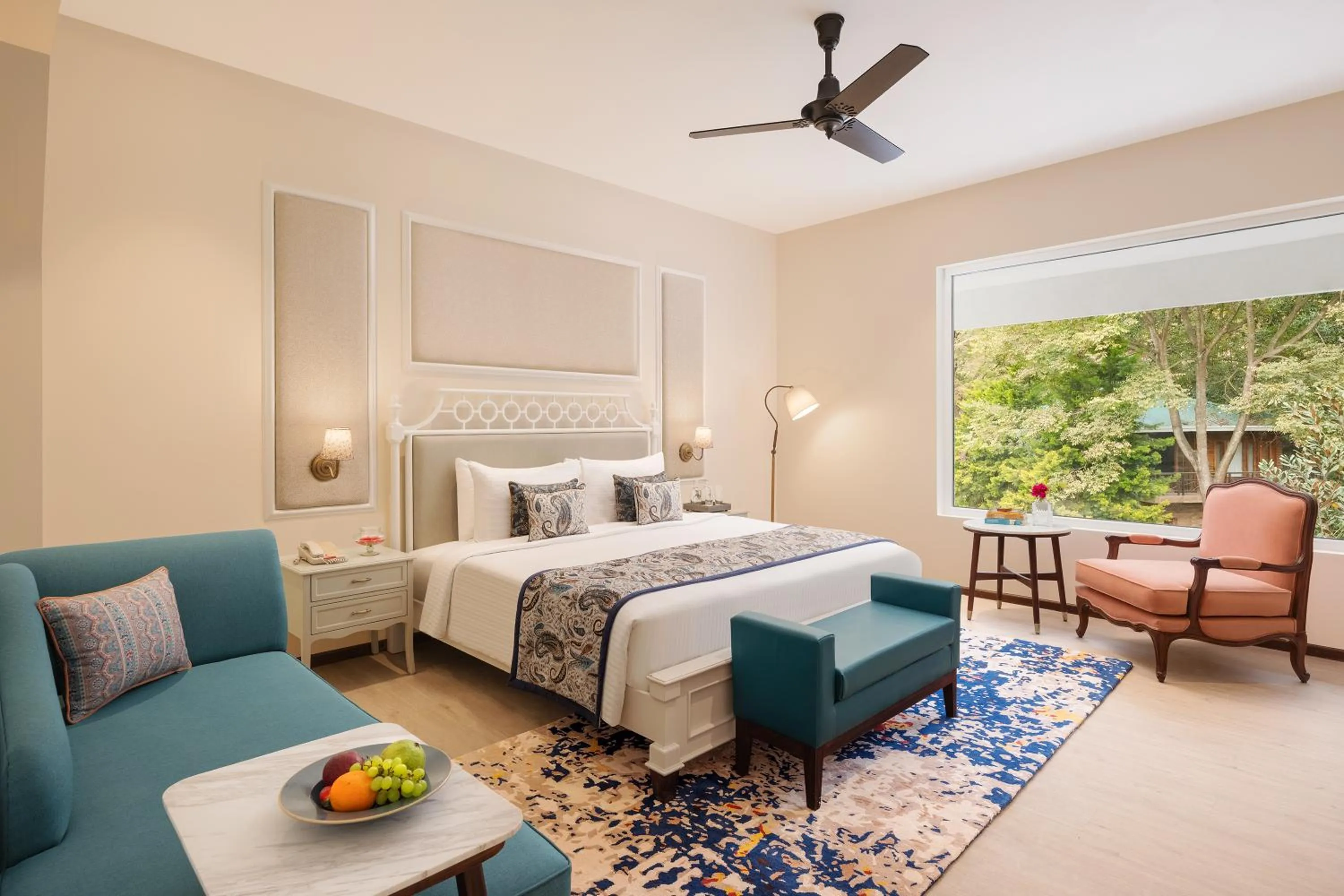 Bedroom, Bed in Naukuchia House, Naukuchiatal - IHCL SeleQtions