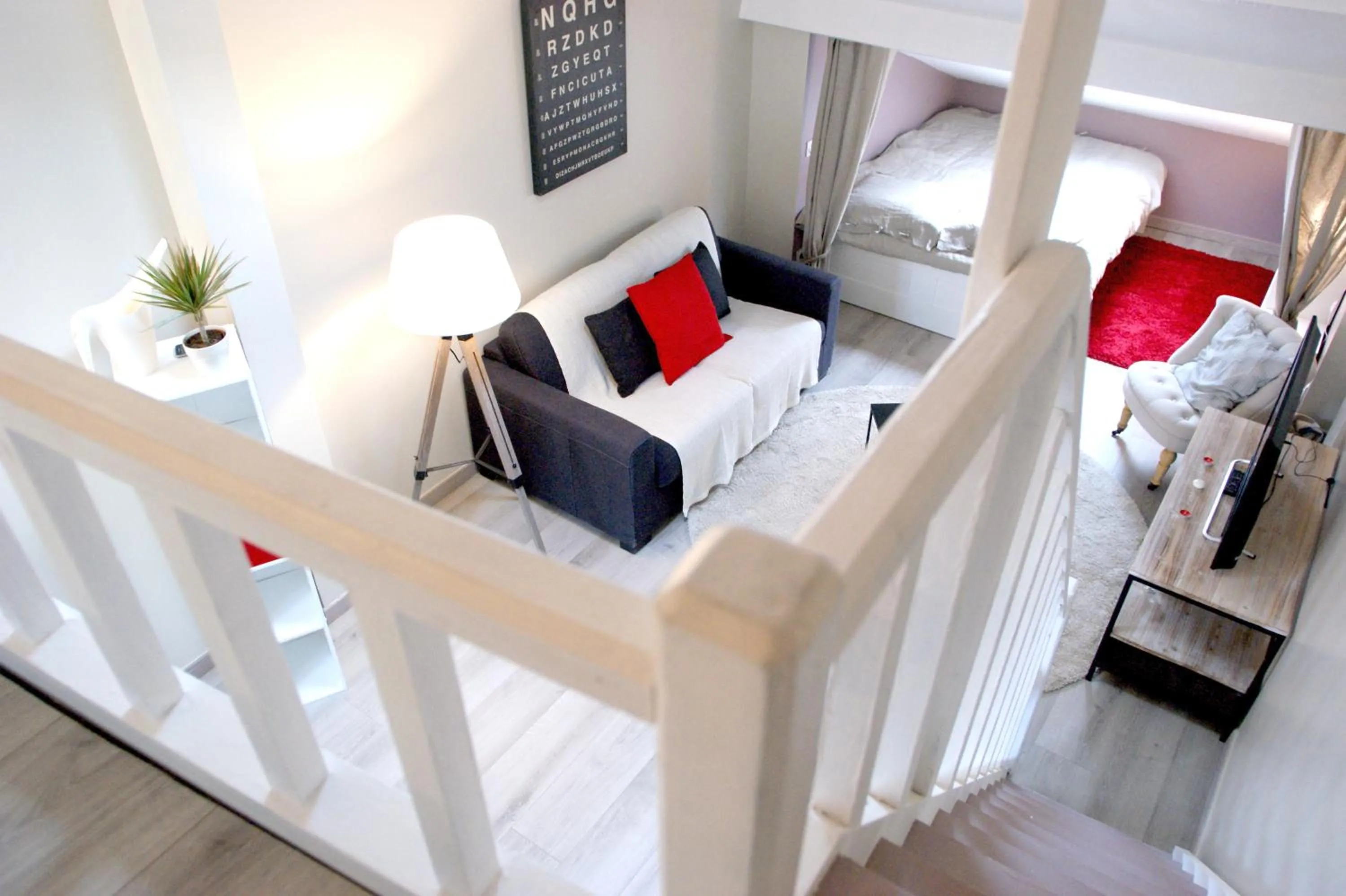 Bedroom, Bed in Spacious 2-Bedroom Family Duplex with Free Parking and Netflix