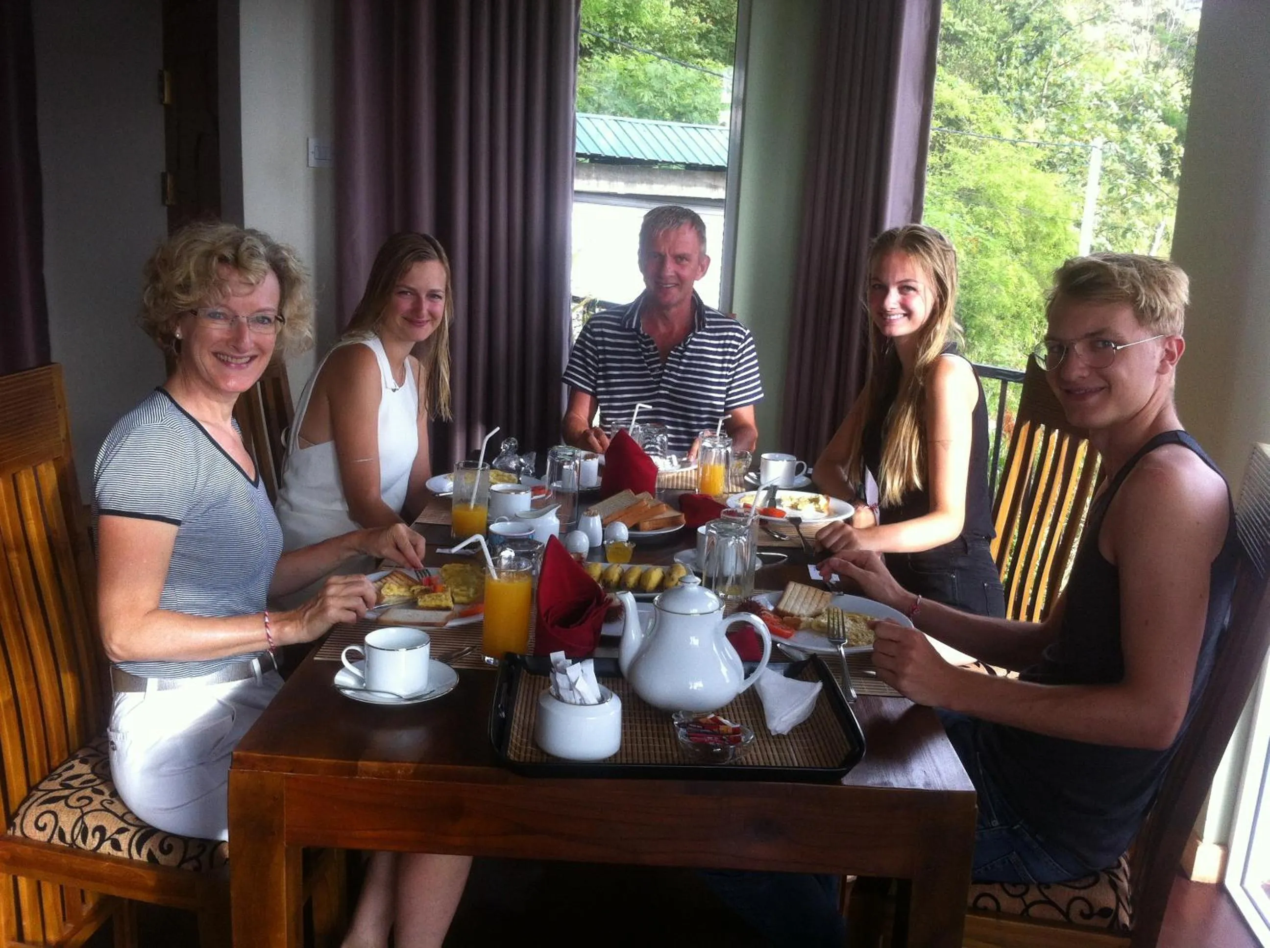 group of guests in Villa Arunalu Kandy