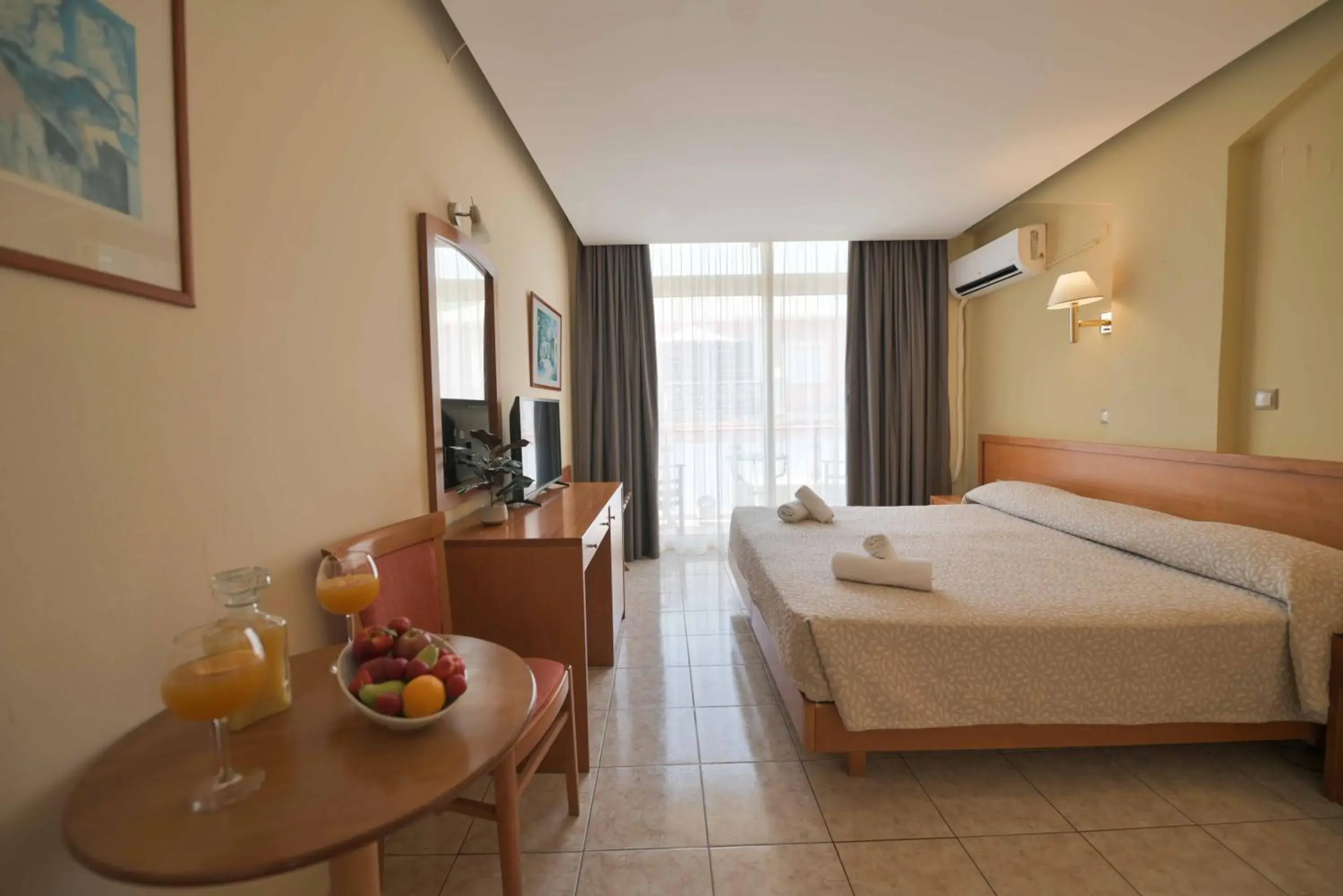 Bed in Neda Hotel Bed in Neda Hotel