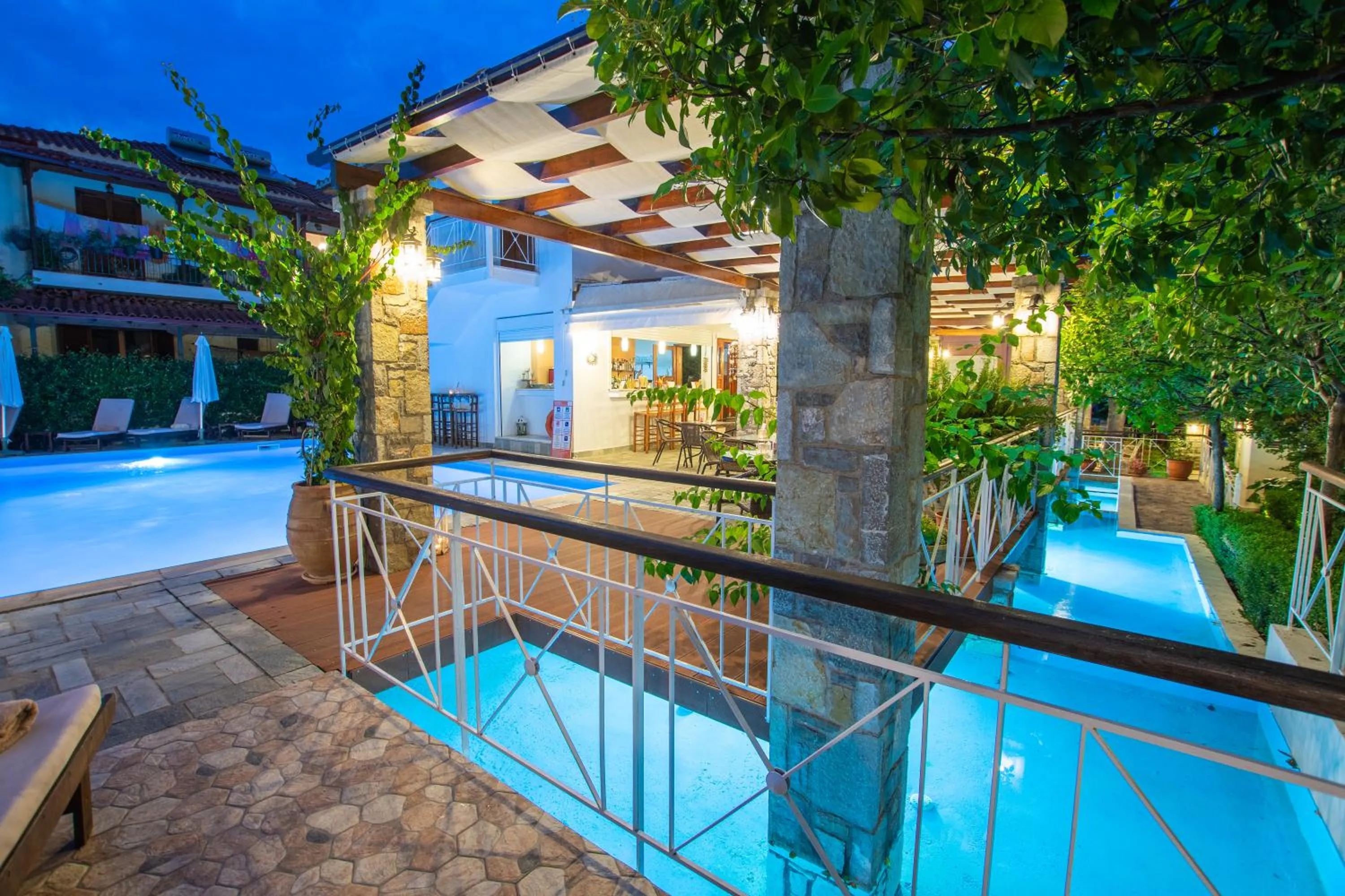 Pool view in Neda Hotel