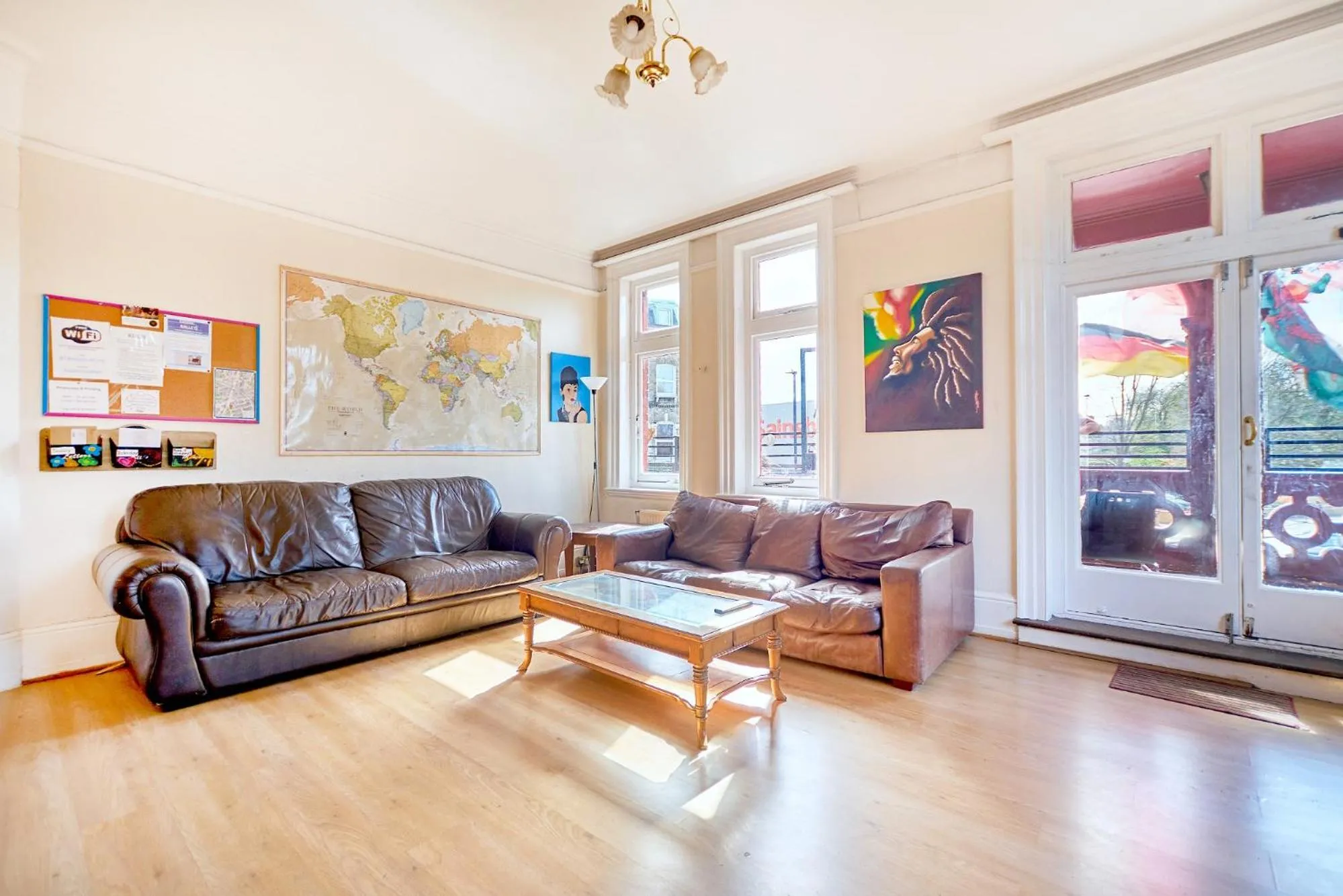 Living room in Hootananny Hostel