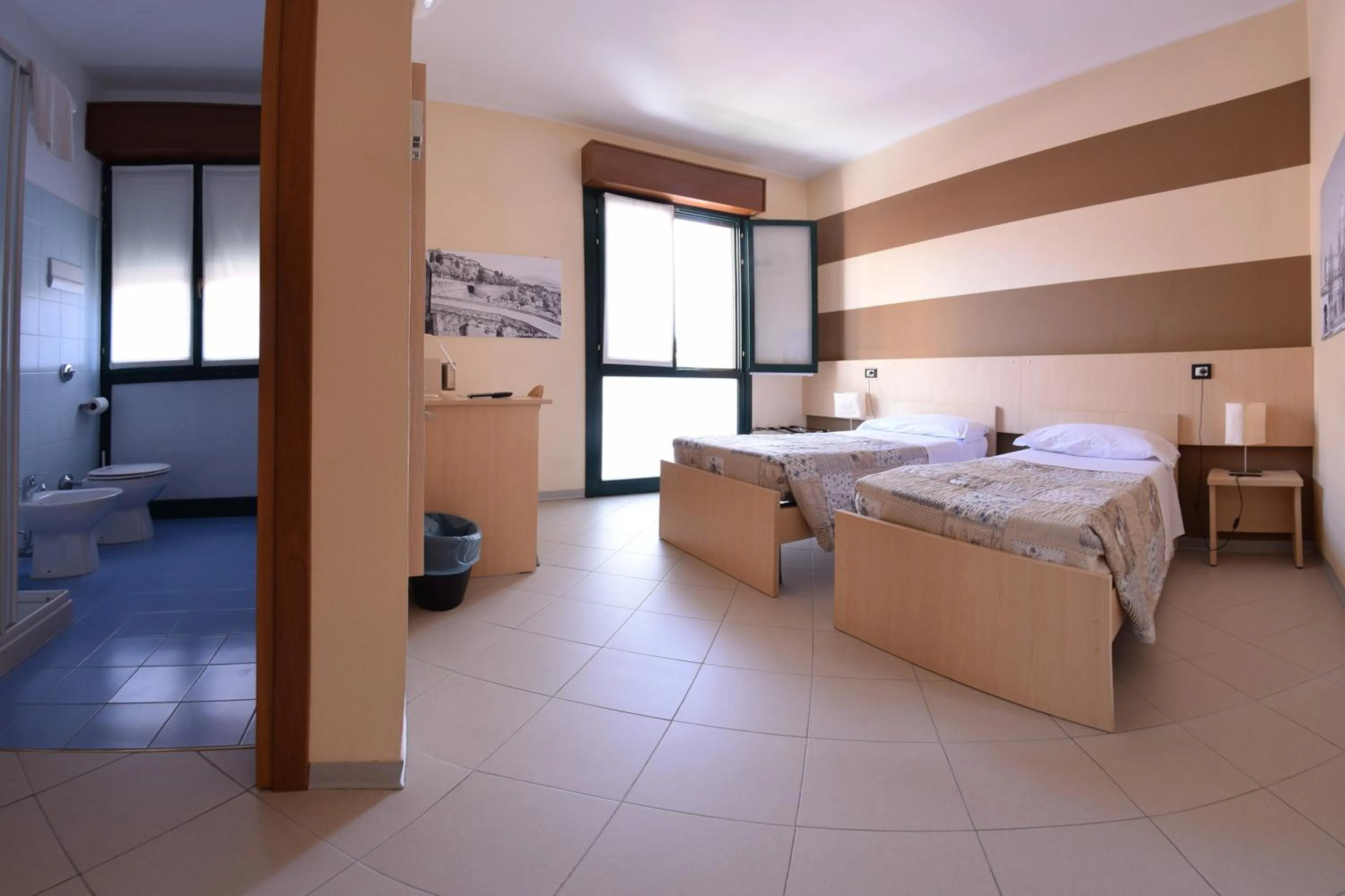 Bathroom, Bed in Central Hostel BG