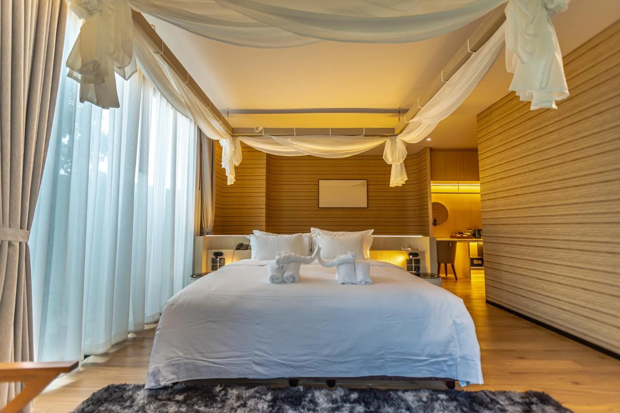 Bed in Viewpoint Khaoyai Hotel