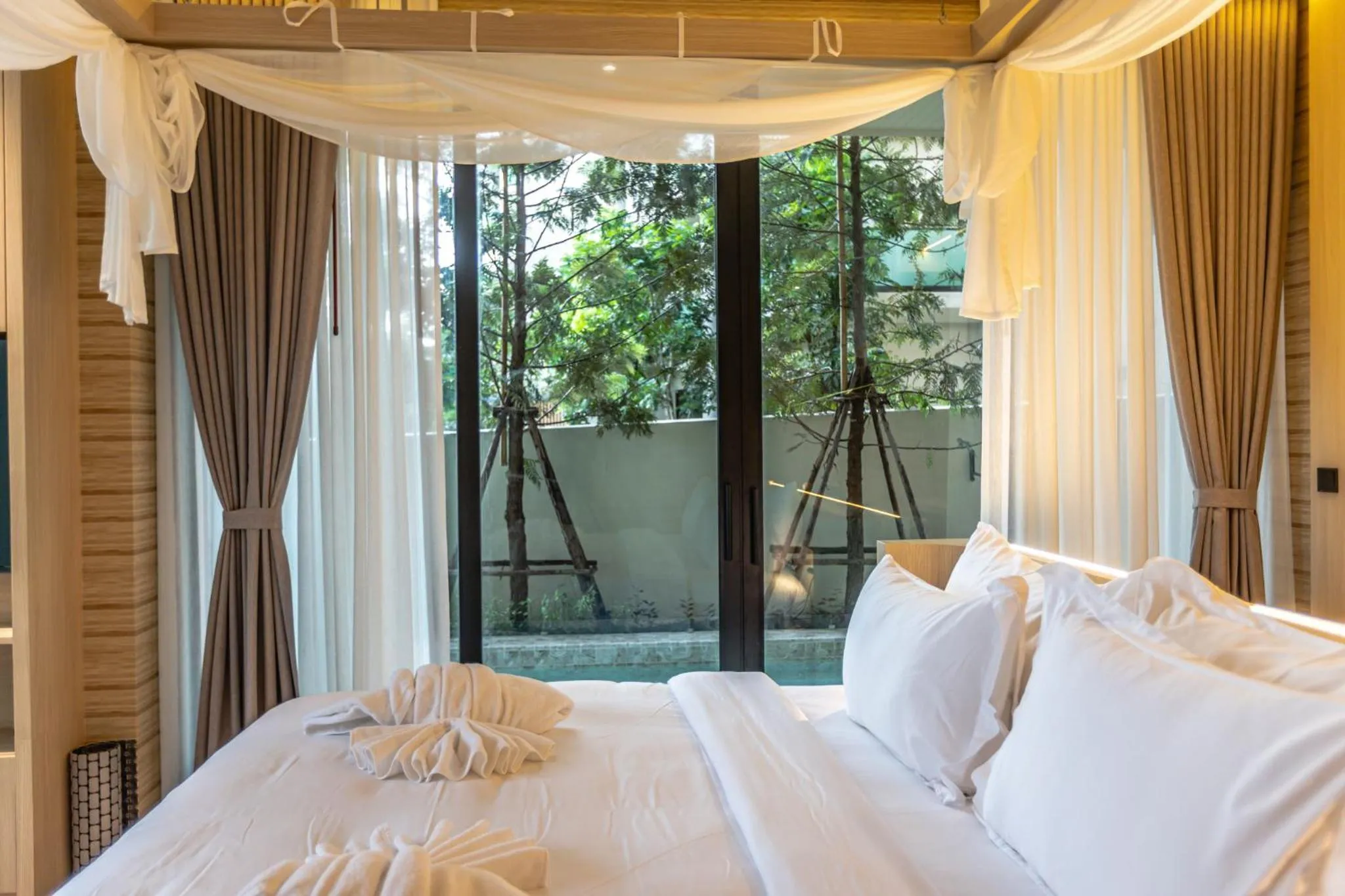 Bed in Viewpoint Khaoyai Hotel