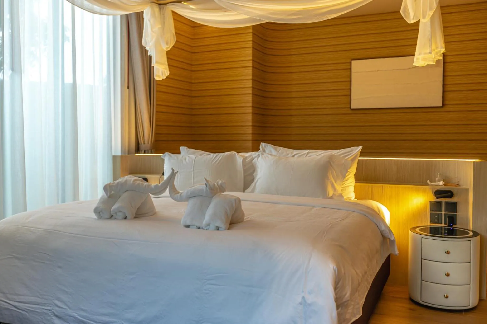 Bed in Viewpoint Khaoyai Hotel