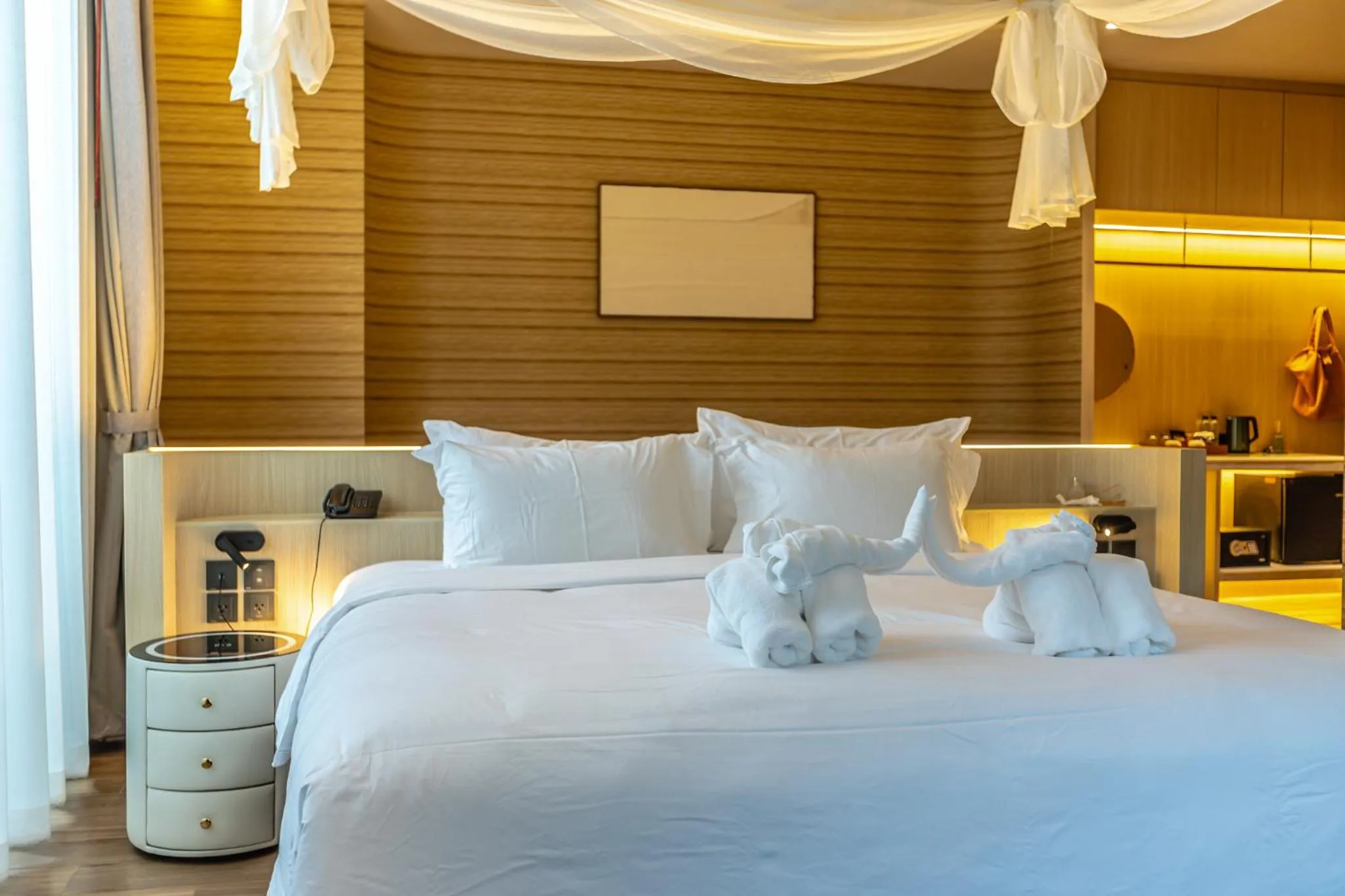 Bed in Viewpoint Khaoyai Hotel