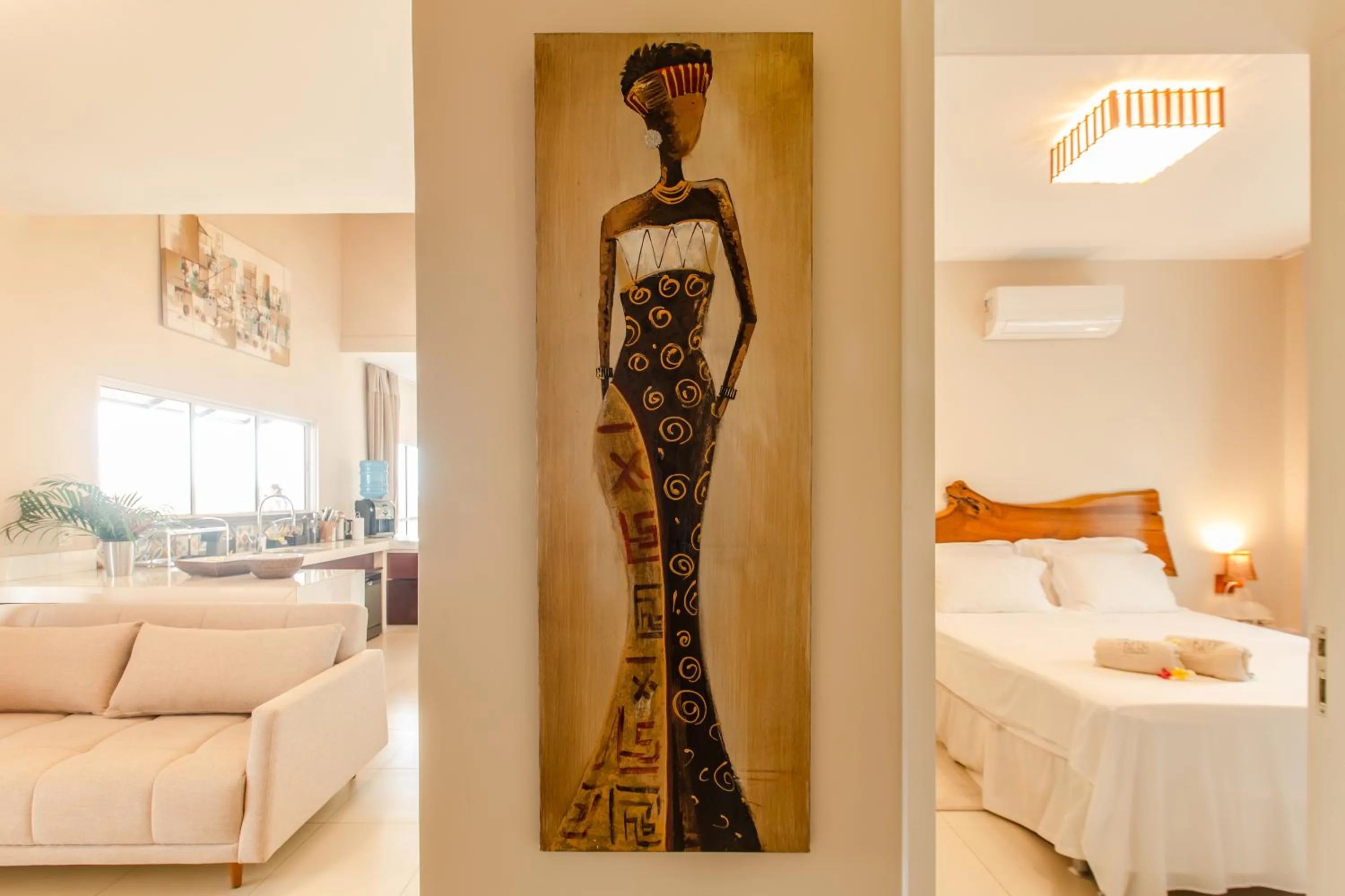 Communal lounge/ TV room, Bed in Kite Dream Cumbuco Apartments 60 & 120qm