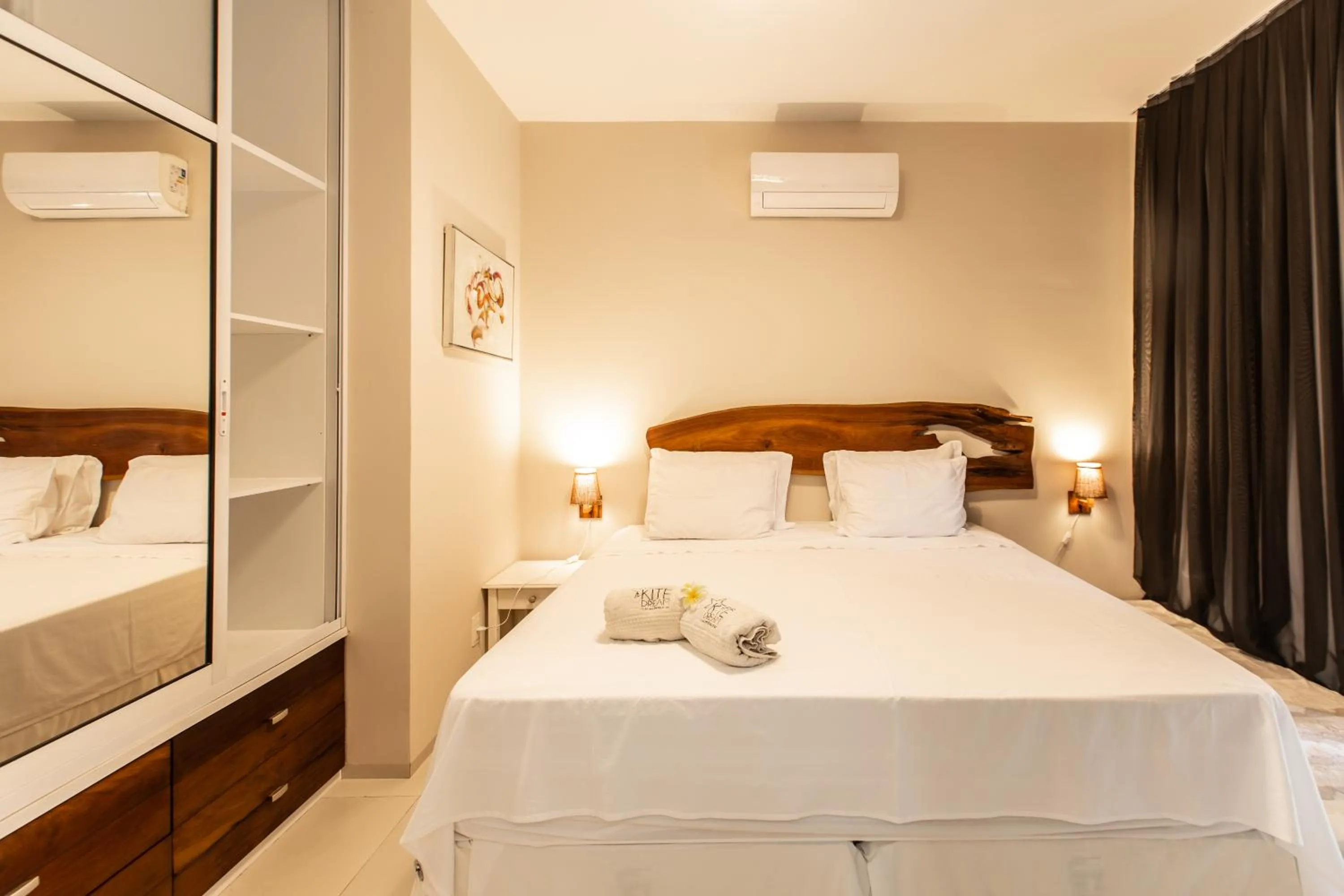 Bed in Kite Dream Cumbuco Apartments 60 & 120qm