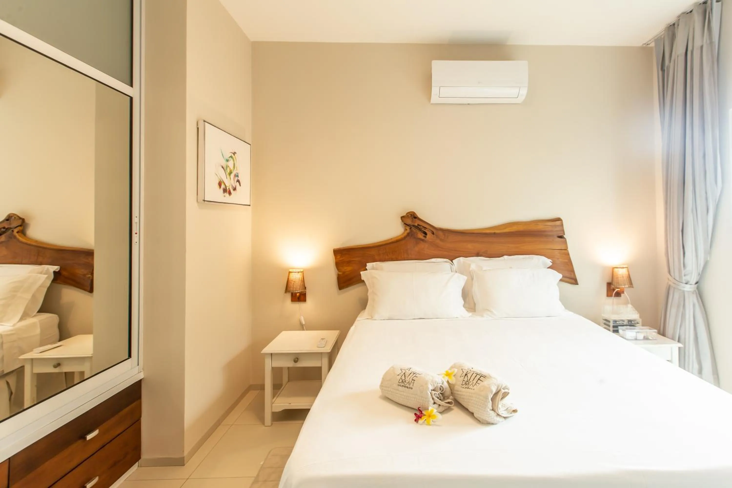 Bed in Kite Dream Cumbuco Apartments 60 & 120qm
