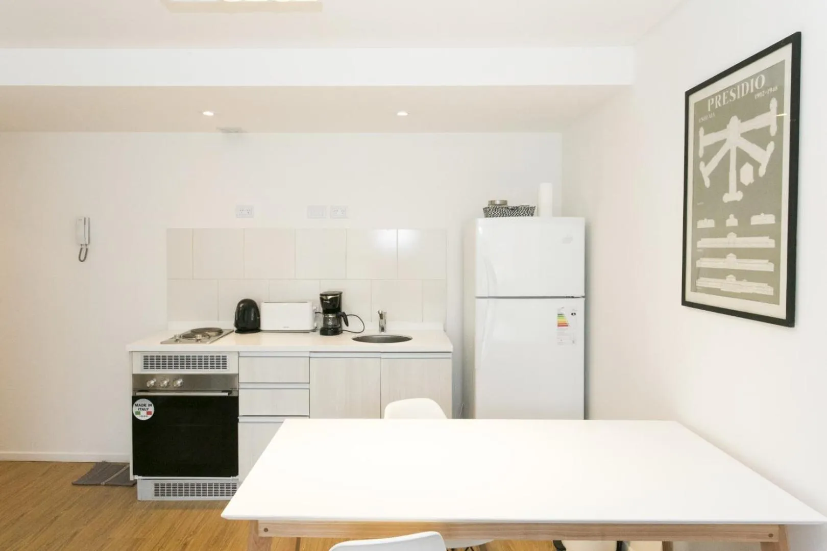 Kitchen or kitchenette in Pacifico Apartamentos