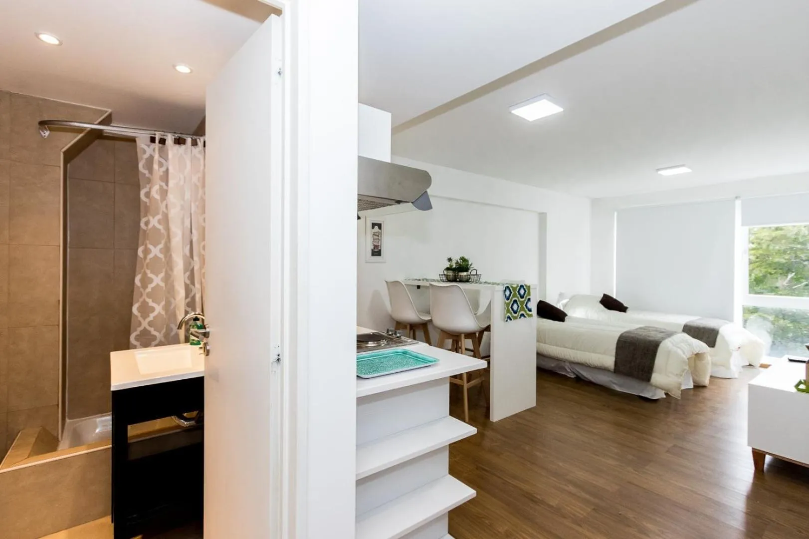 Bed in Pacifico Apartamentos