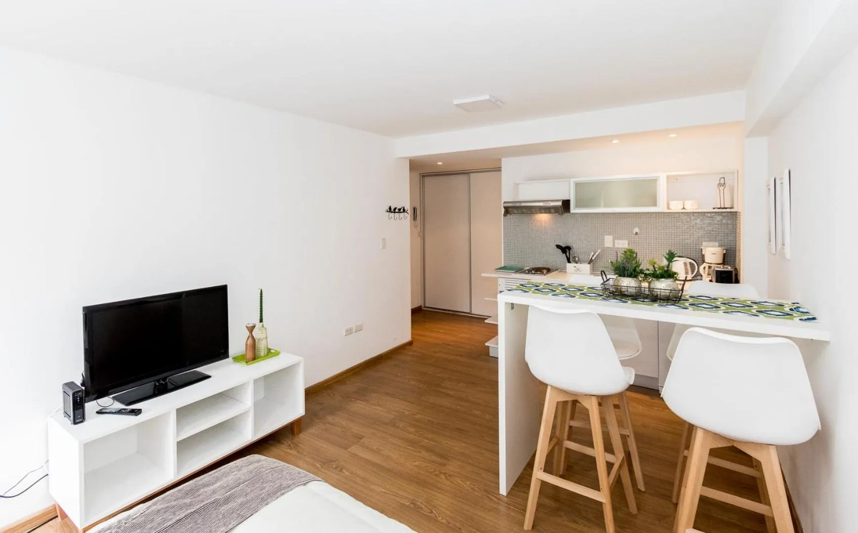 Kitchen or kitchenette in Pacifico Apartamentos