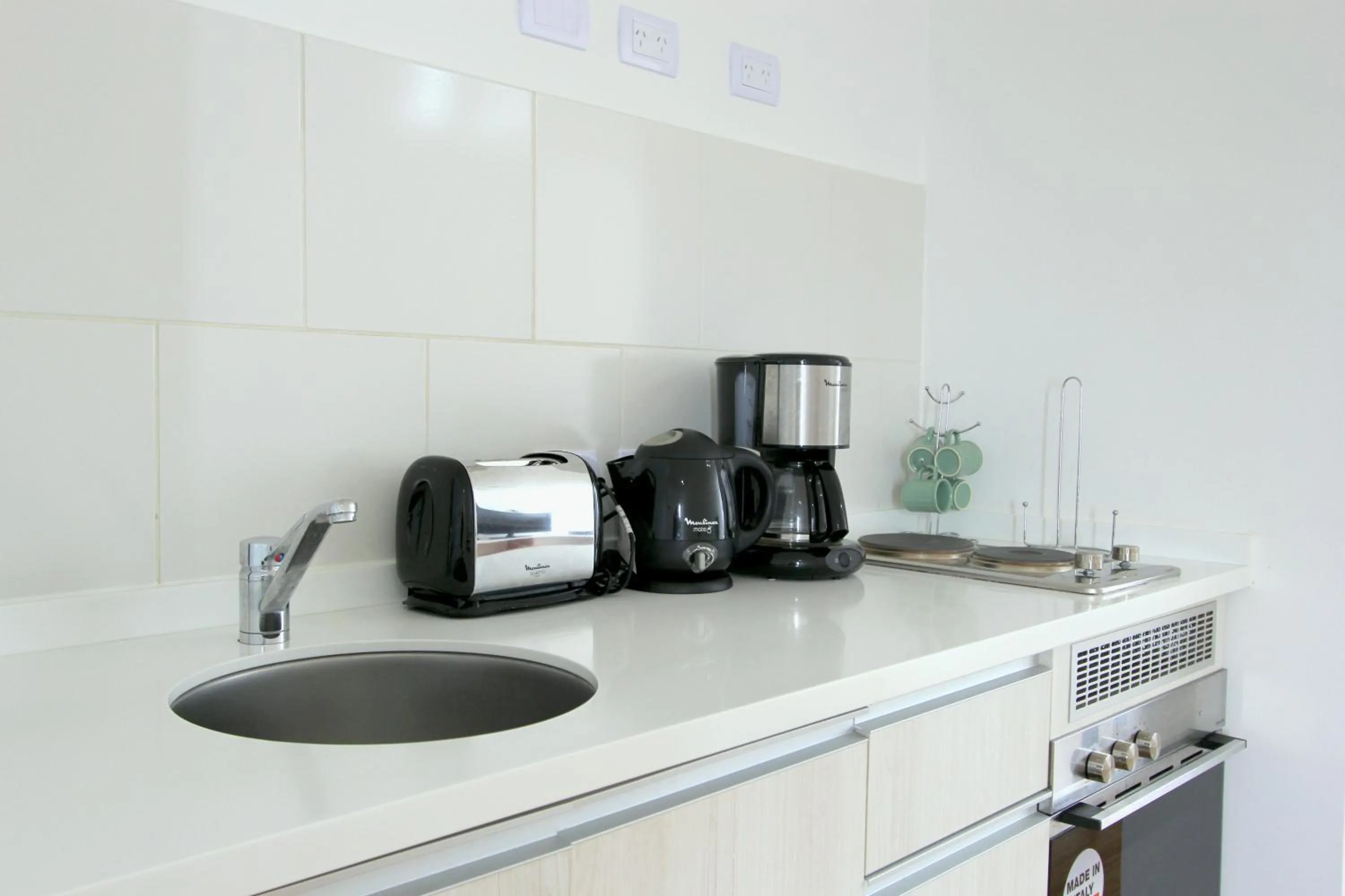 Kitchen or kitchenette in Pacifico Apartamentos