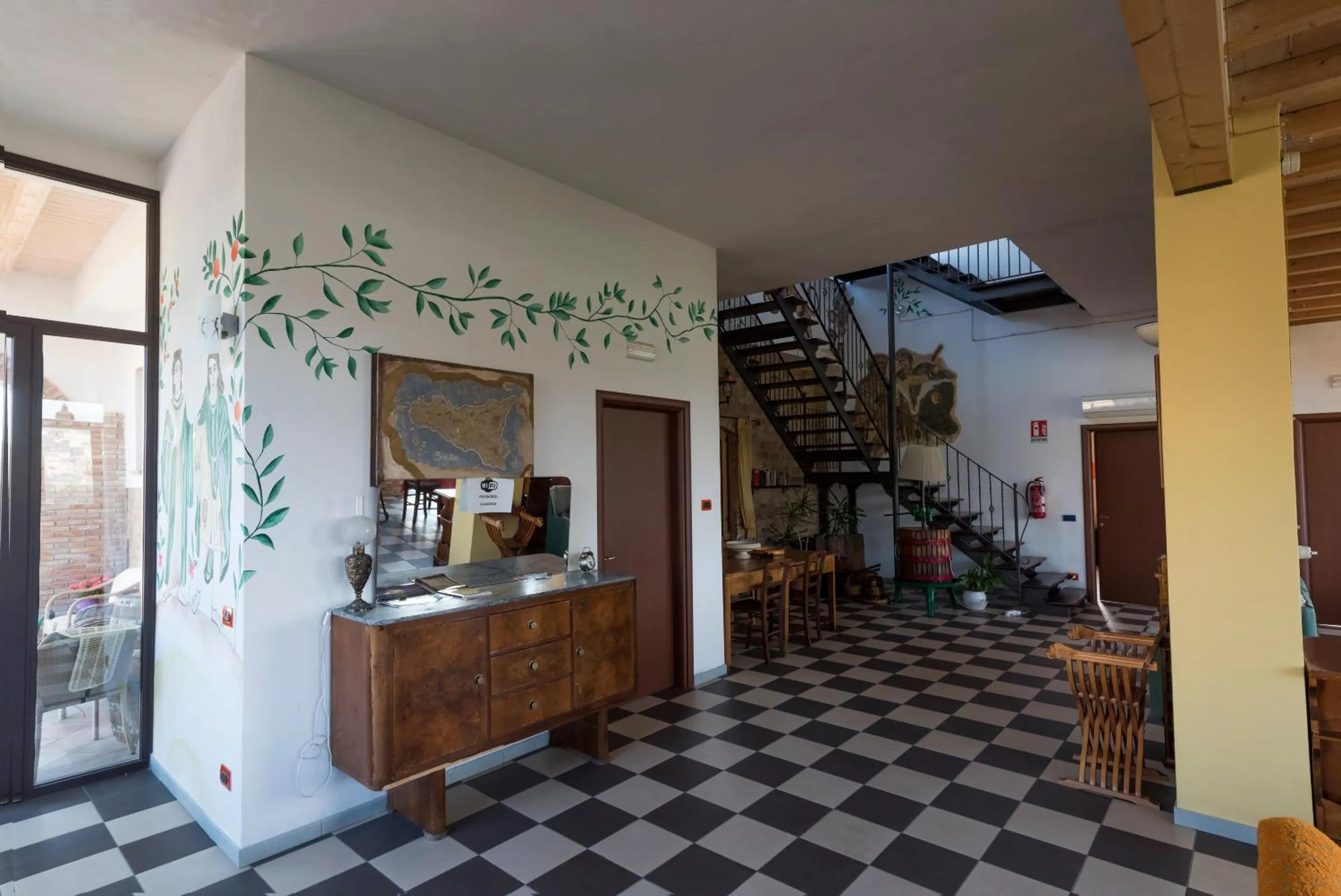 Lobby or reception in La Casa Rossa Country House