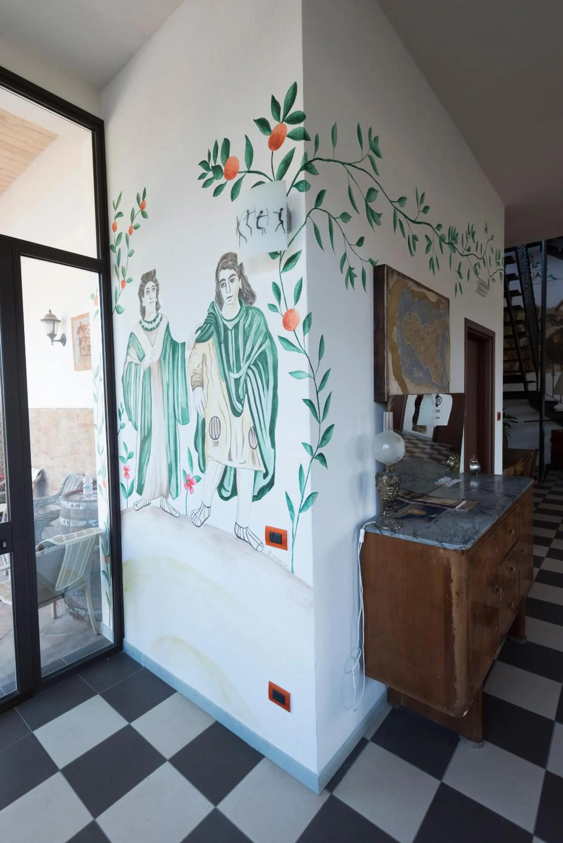 Lobby or reception in La Casa Rossa Country House