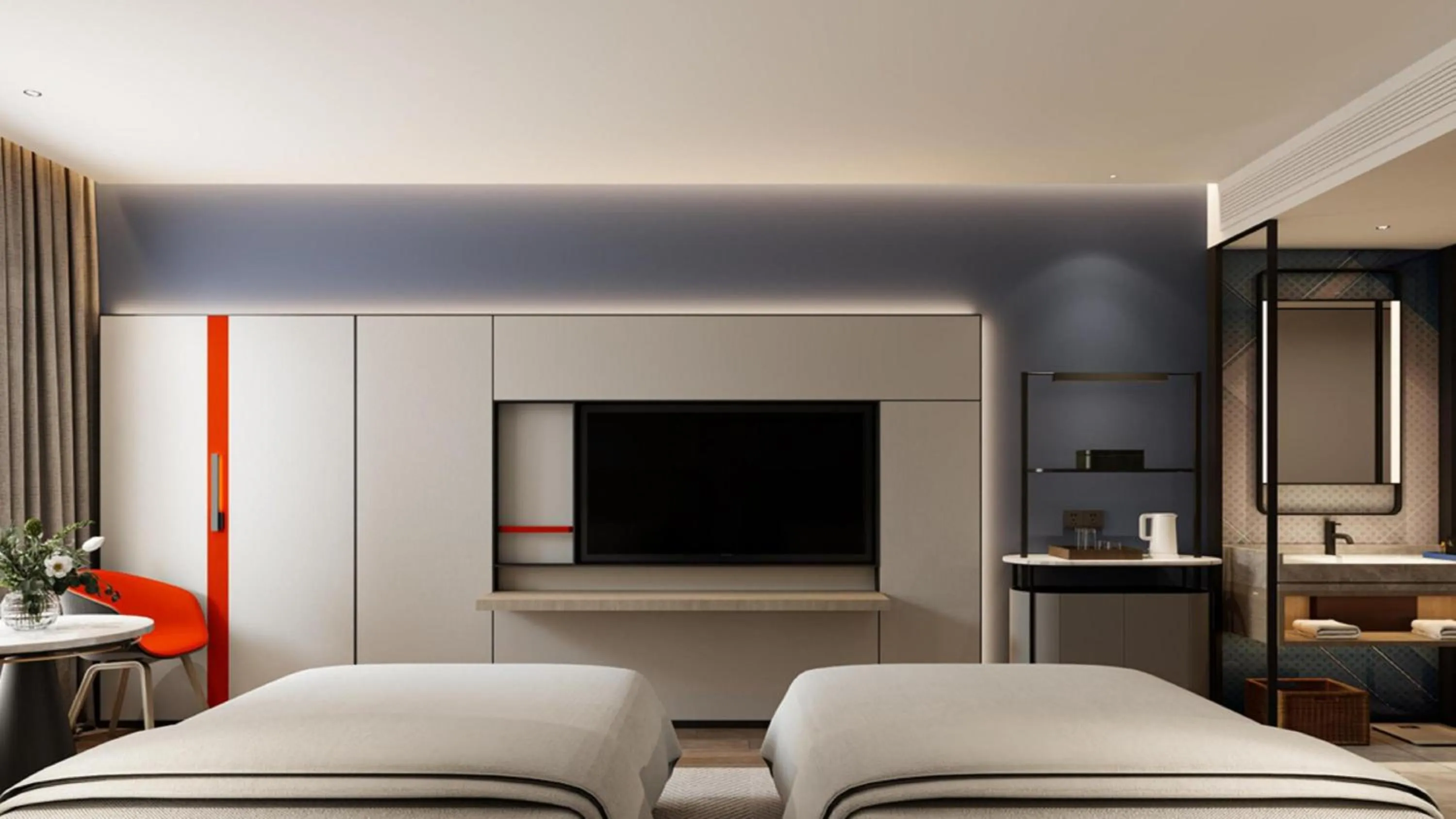 Photo of the whole room, Bed in Holiday Inn Express Harbin Central Avenue by IHG