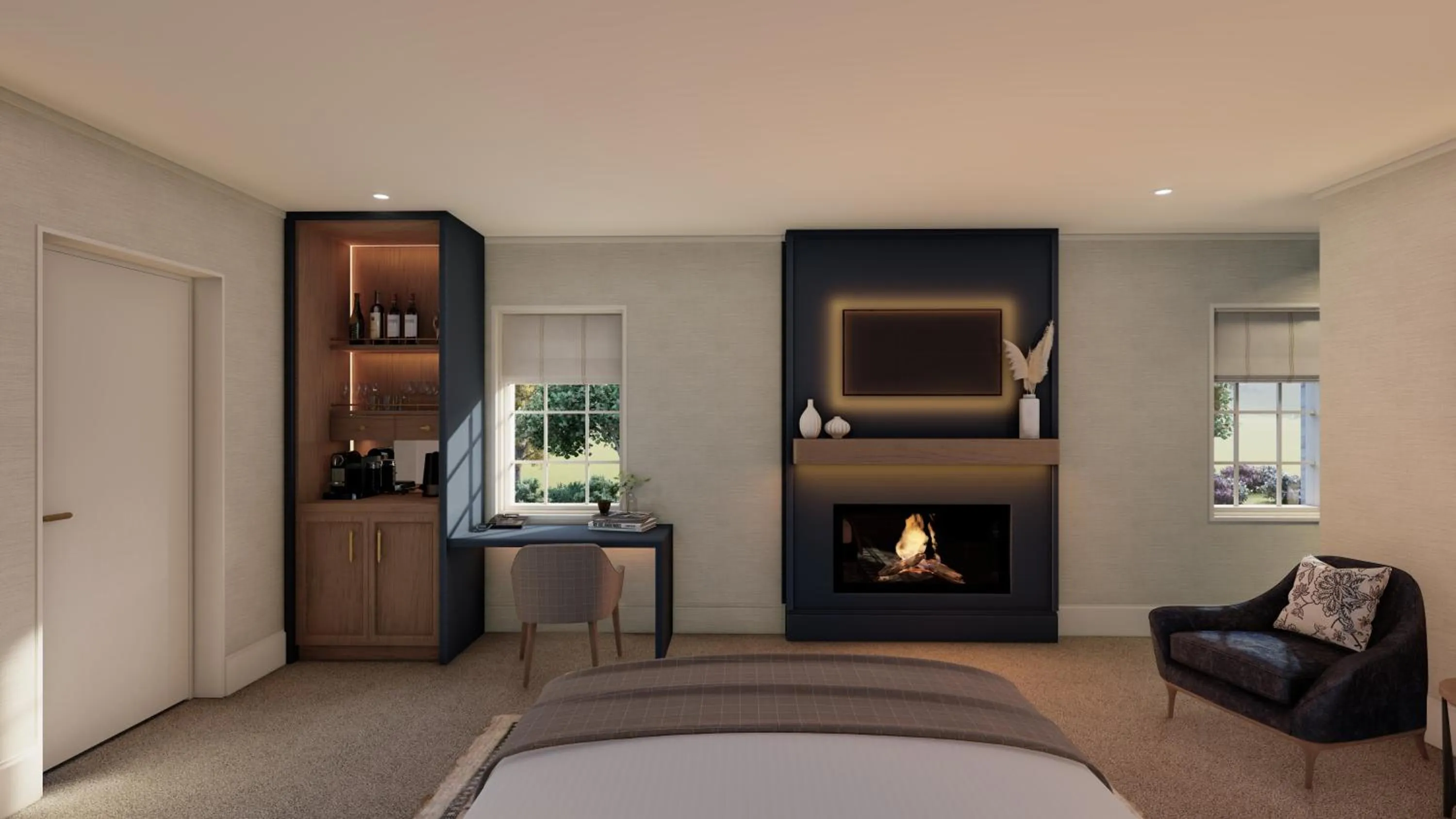 Bed in The Clements Hotel