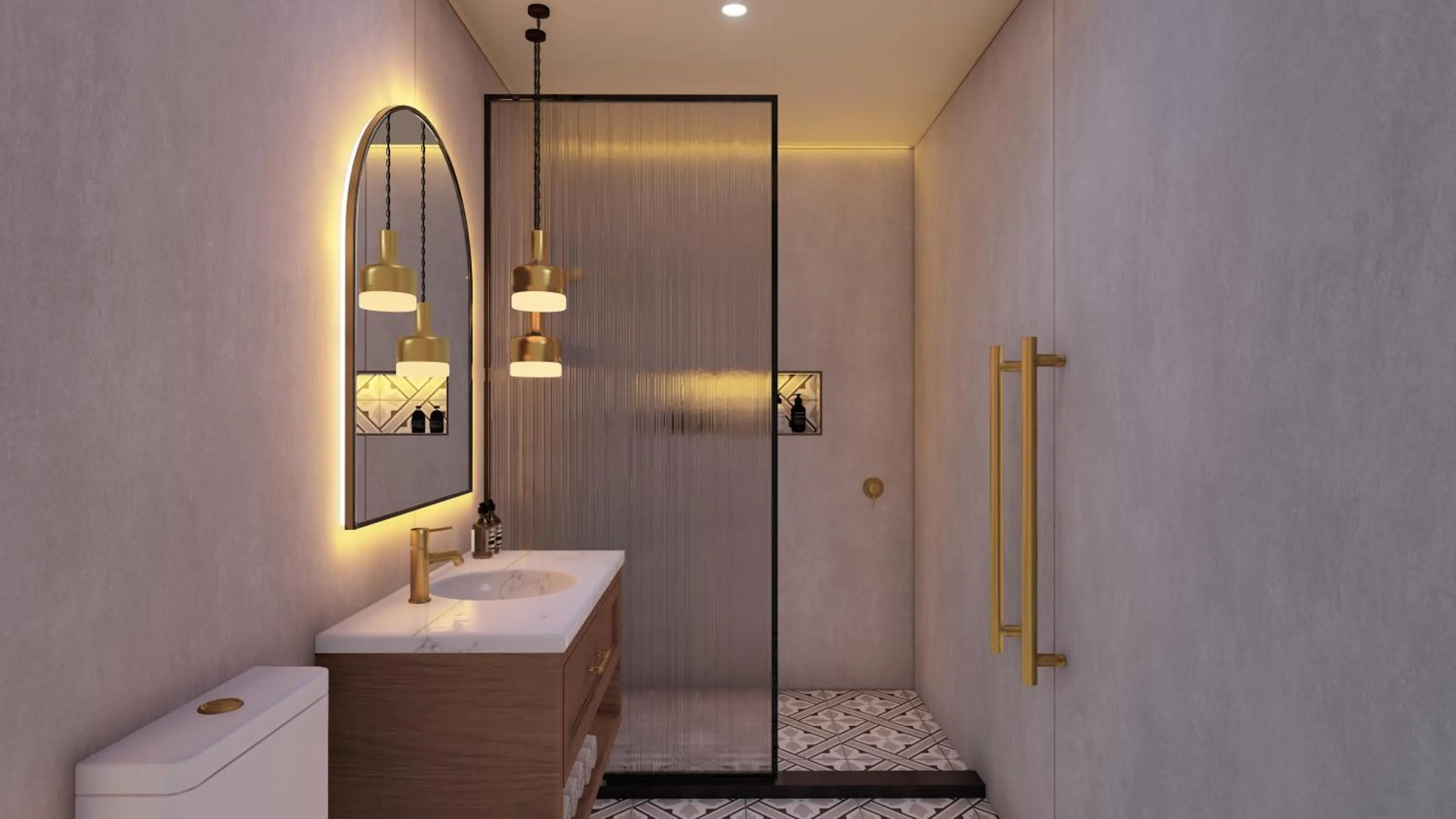 Shower in The Clements Hotel