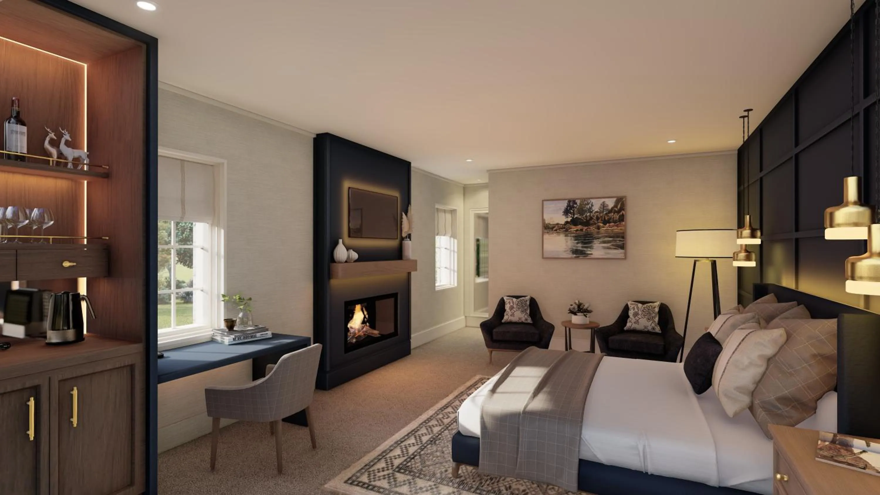 Seating area in The Clements Hotel