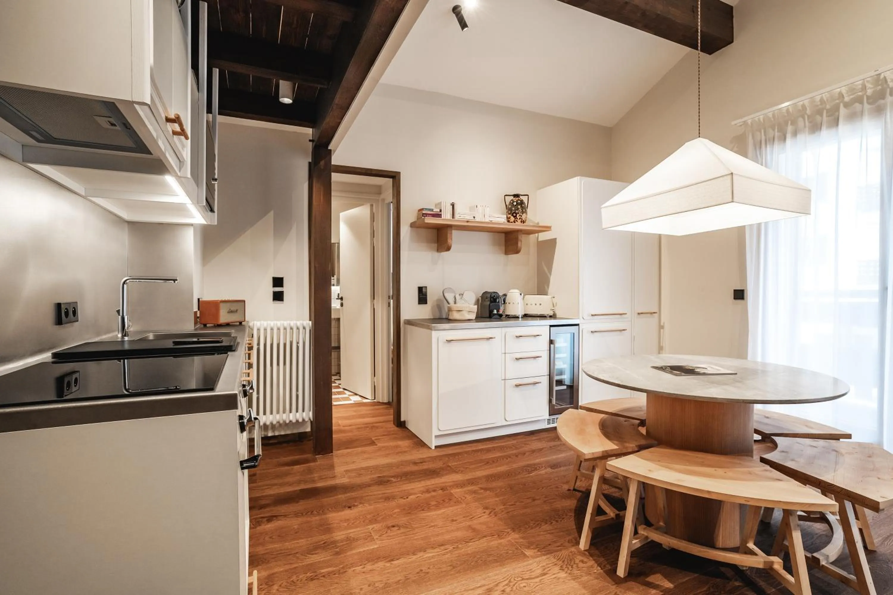 Kitchen or kitchenette in Appartements de l'Héliopic