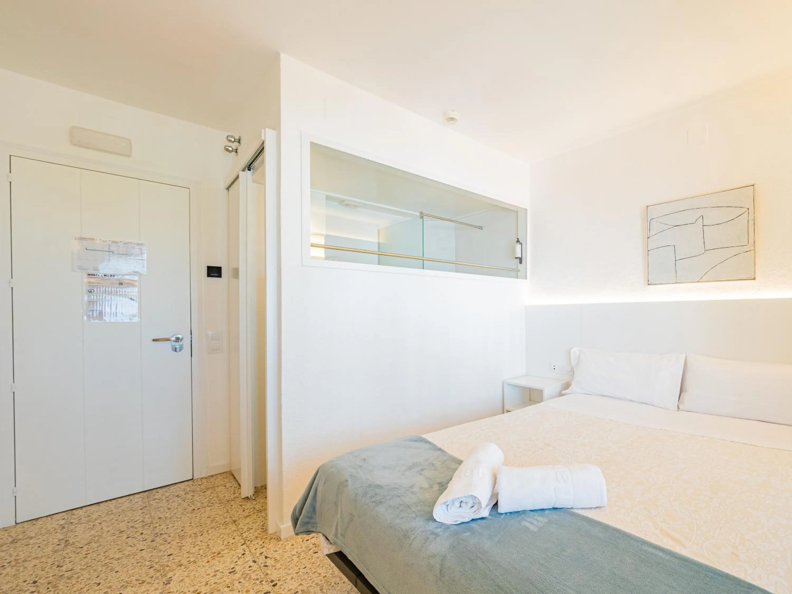 Bed in Hostal Marina Cadaqués