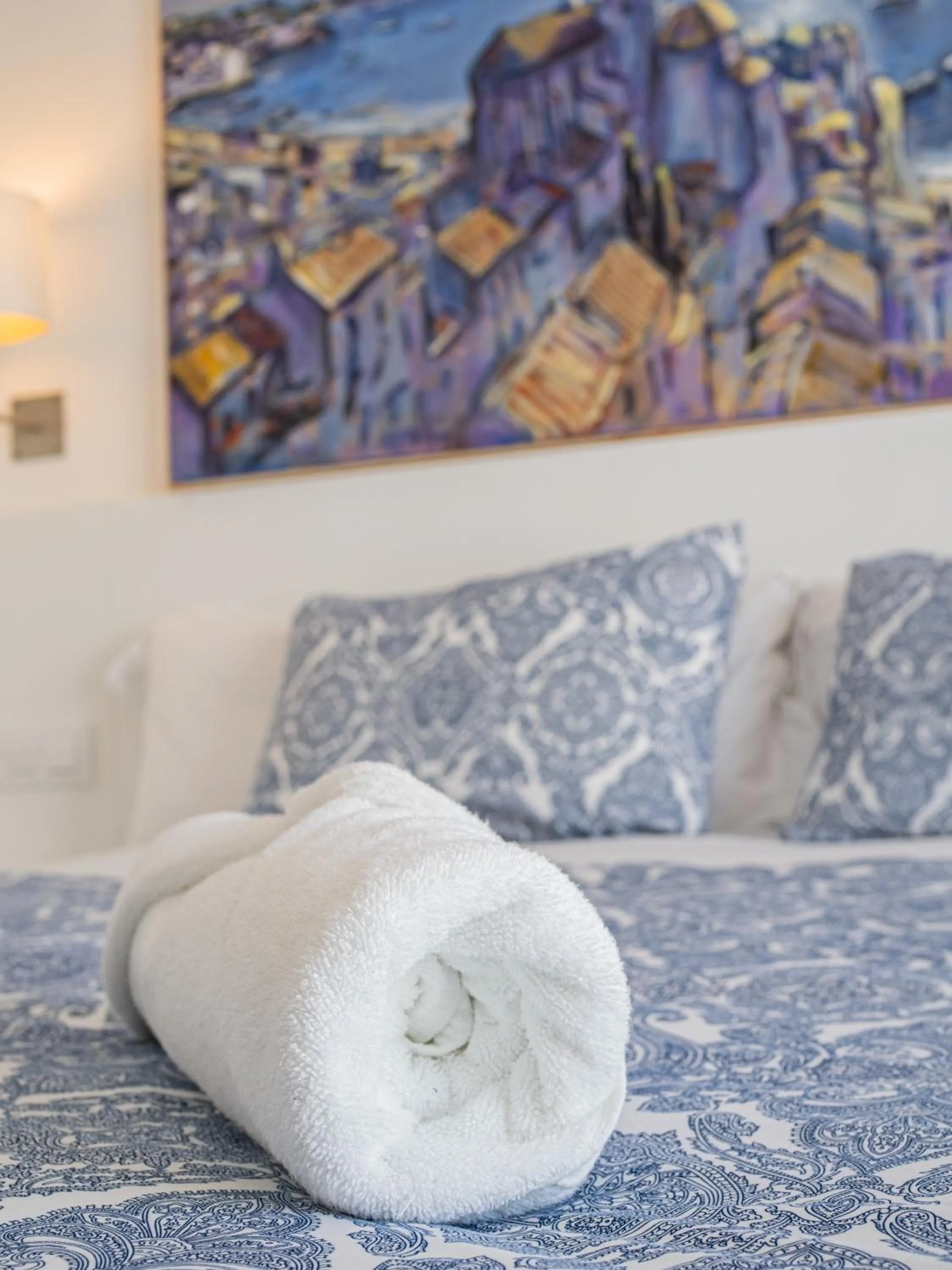 Bed in Hostal Marina Cadaqués