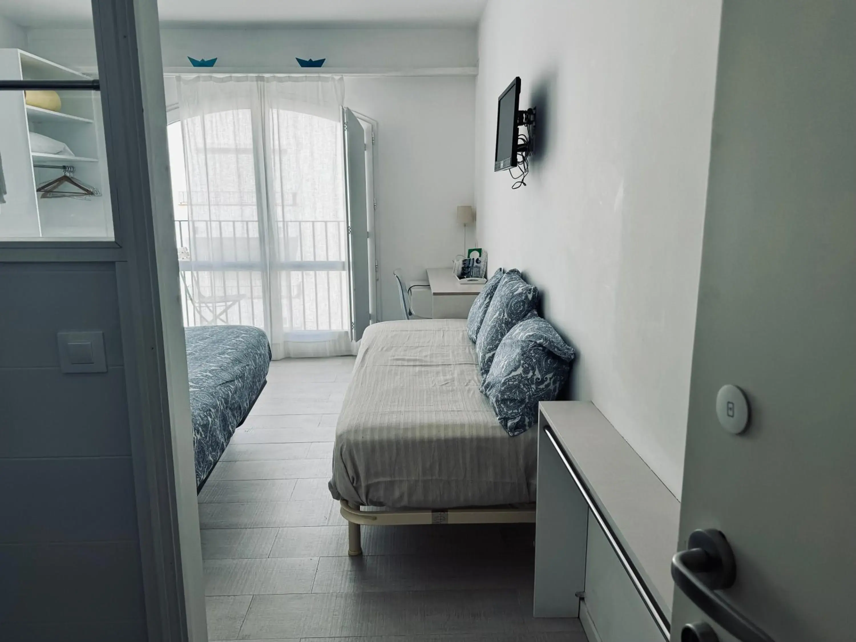 Bed in Hostal Marina Cadaqués Bed in Hostal Marina Cadaqués