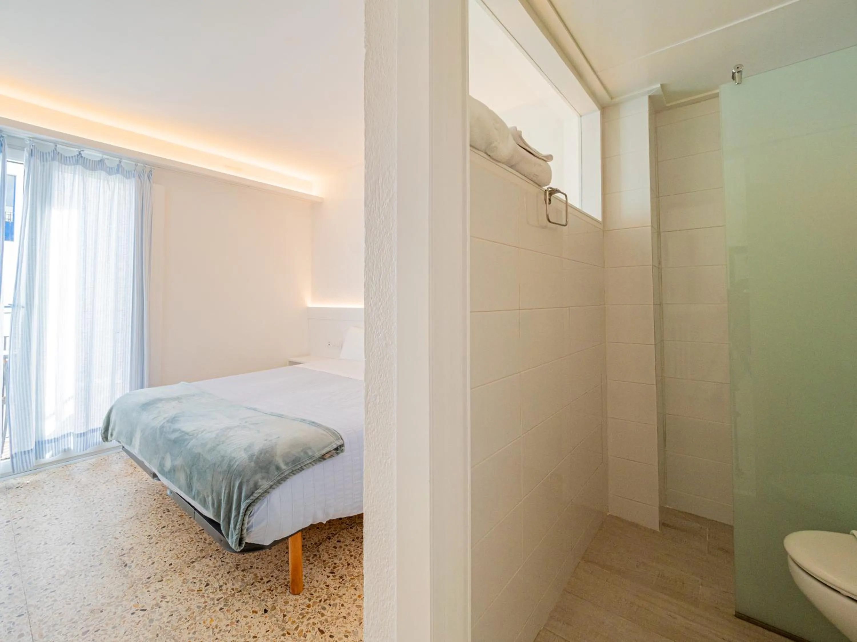 Bed in Hostal Marina Cadaqués