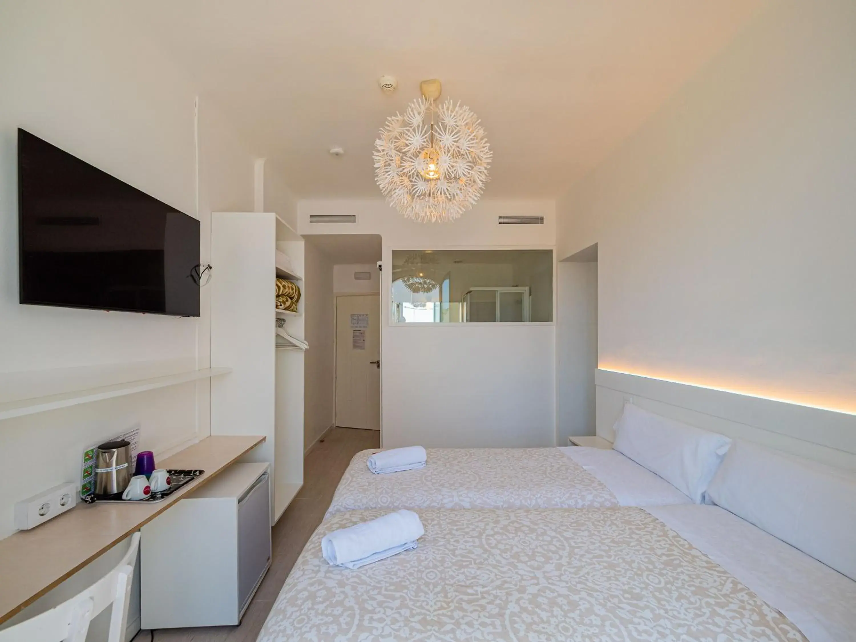 Bed in Hostal Marina Cadaqués Bed in Hostal Marina Cadaqués