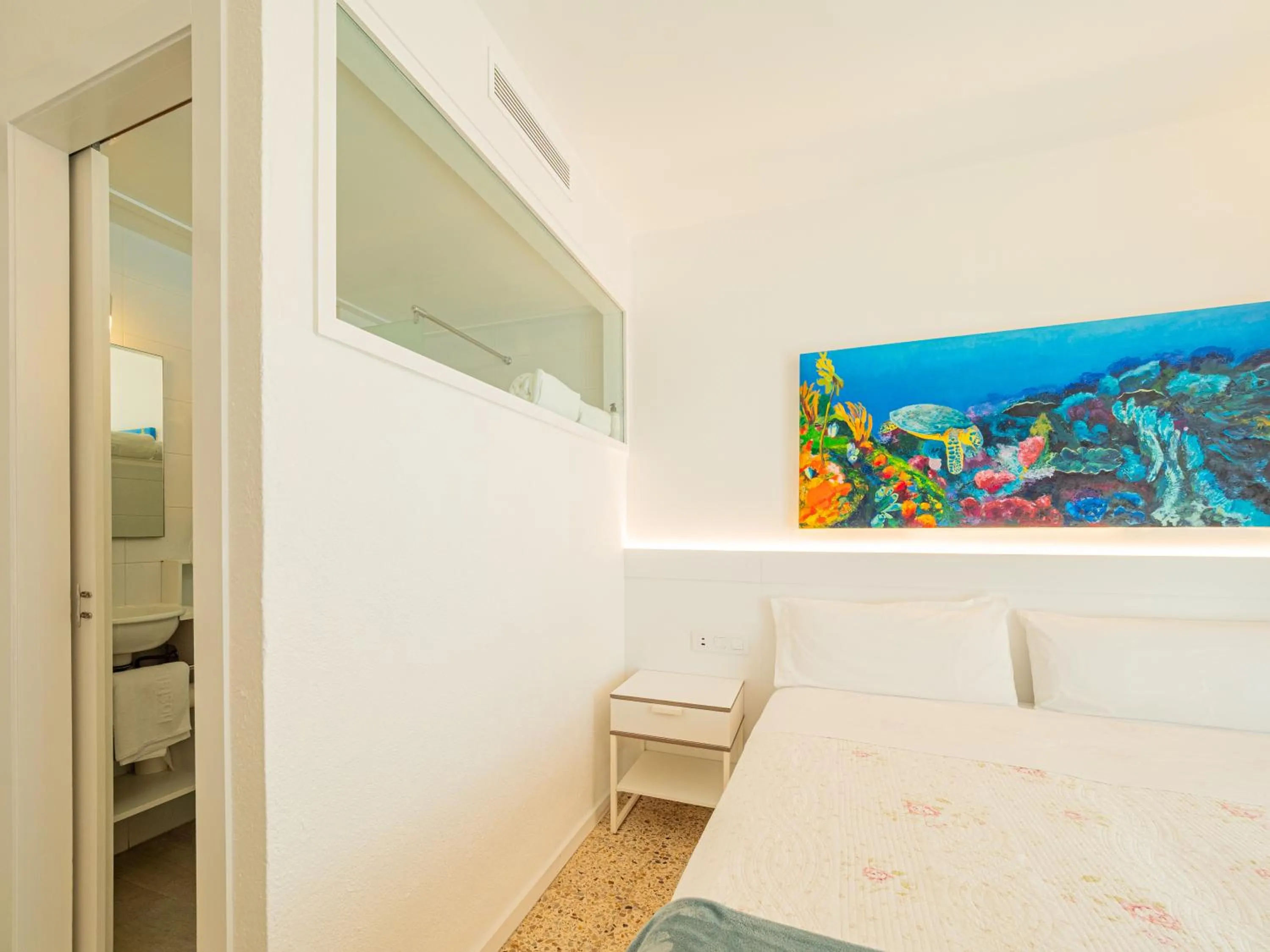 Bed in Hostal Marina Cadaqués