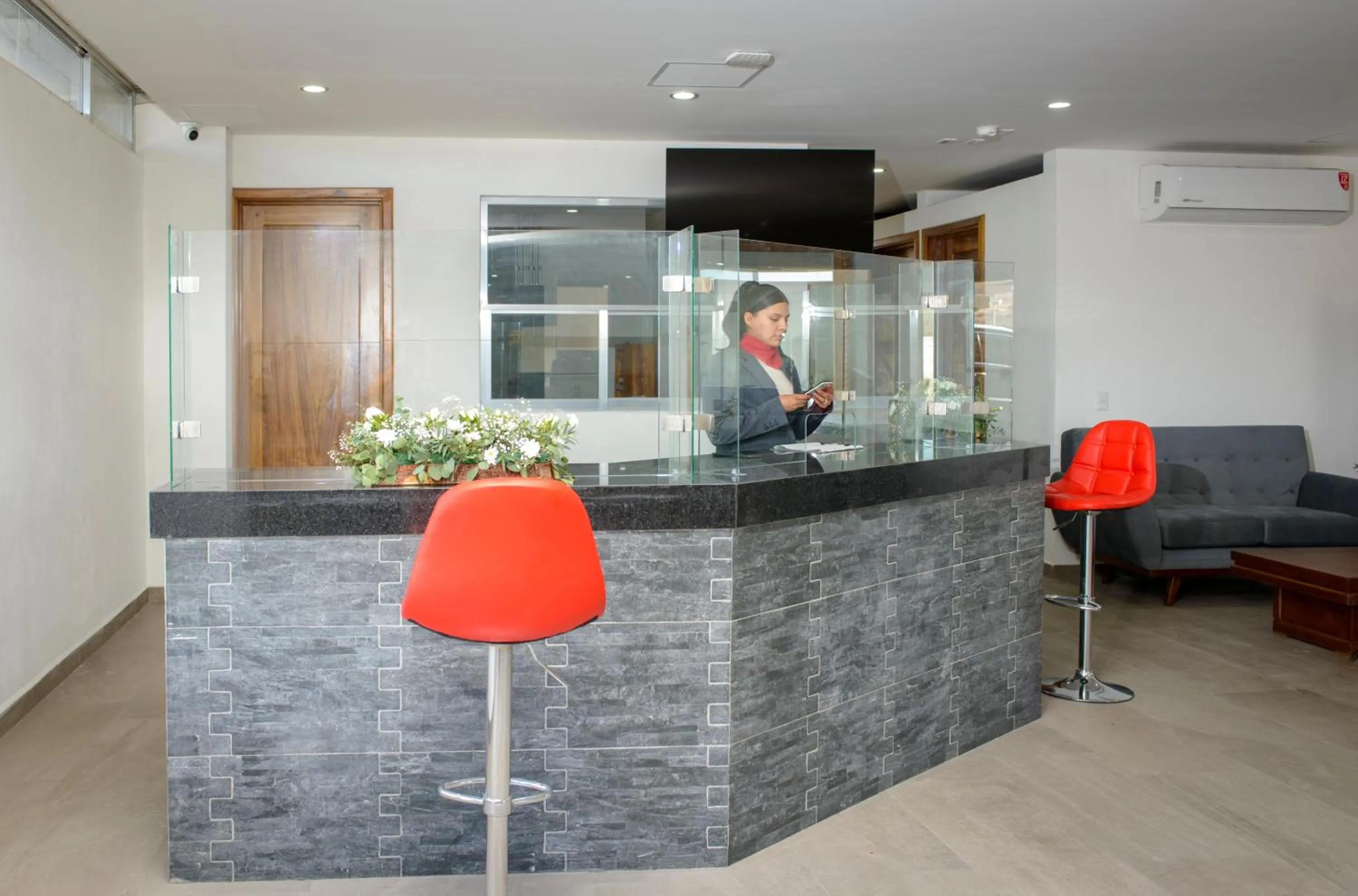 Lobby or reception in MC HOTEL Saldarriaga Querétaro