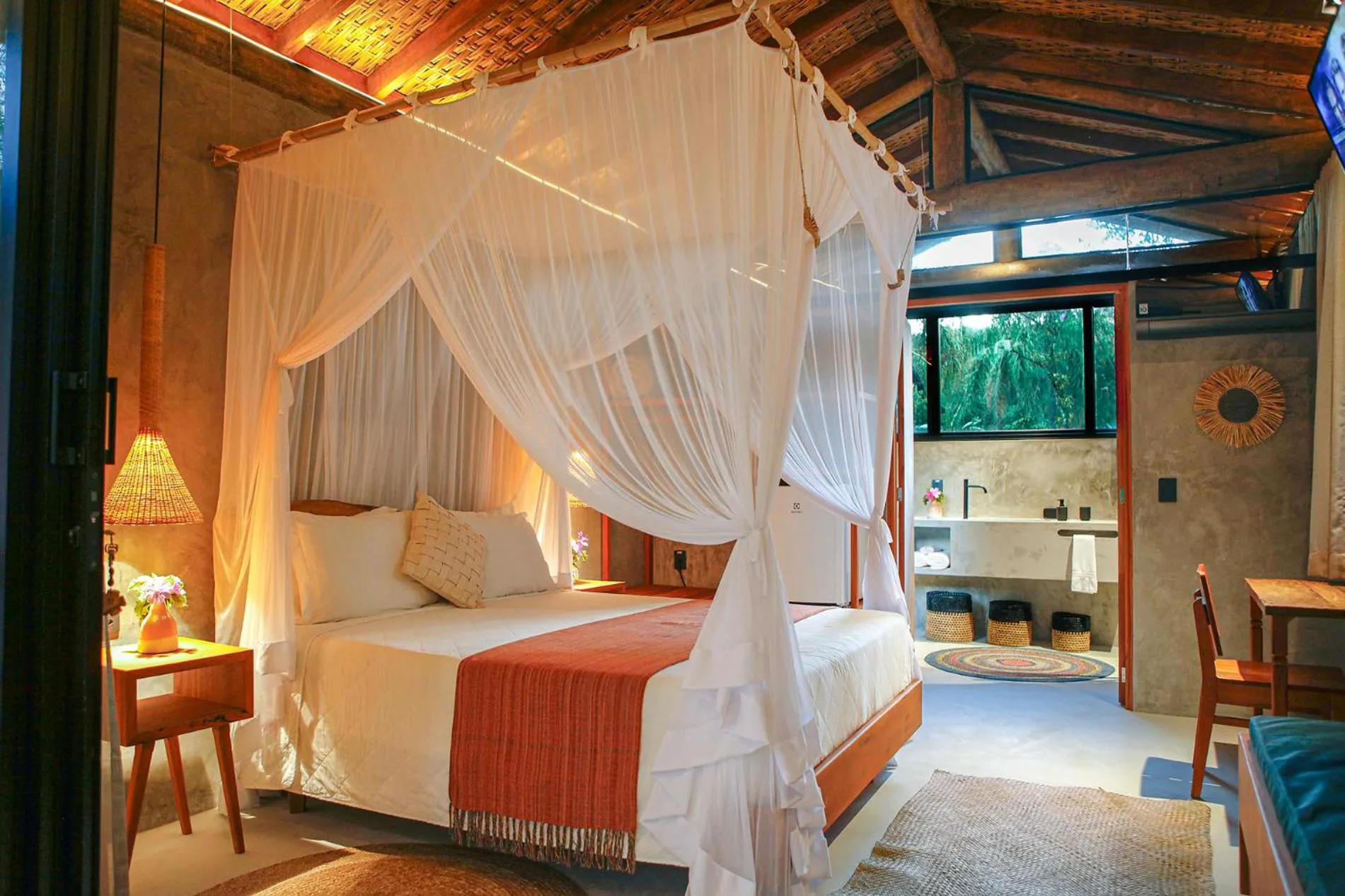 Bed in Smart Hotel Pousada Reserva Camburi