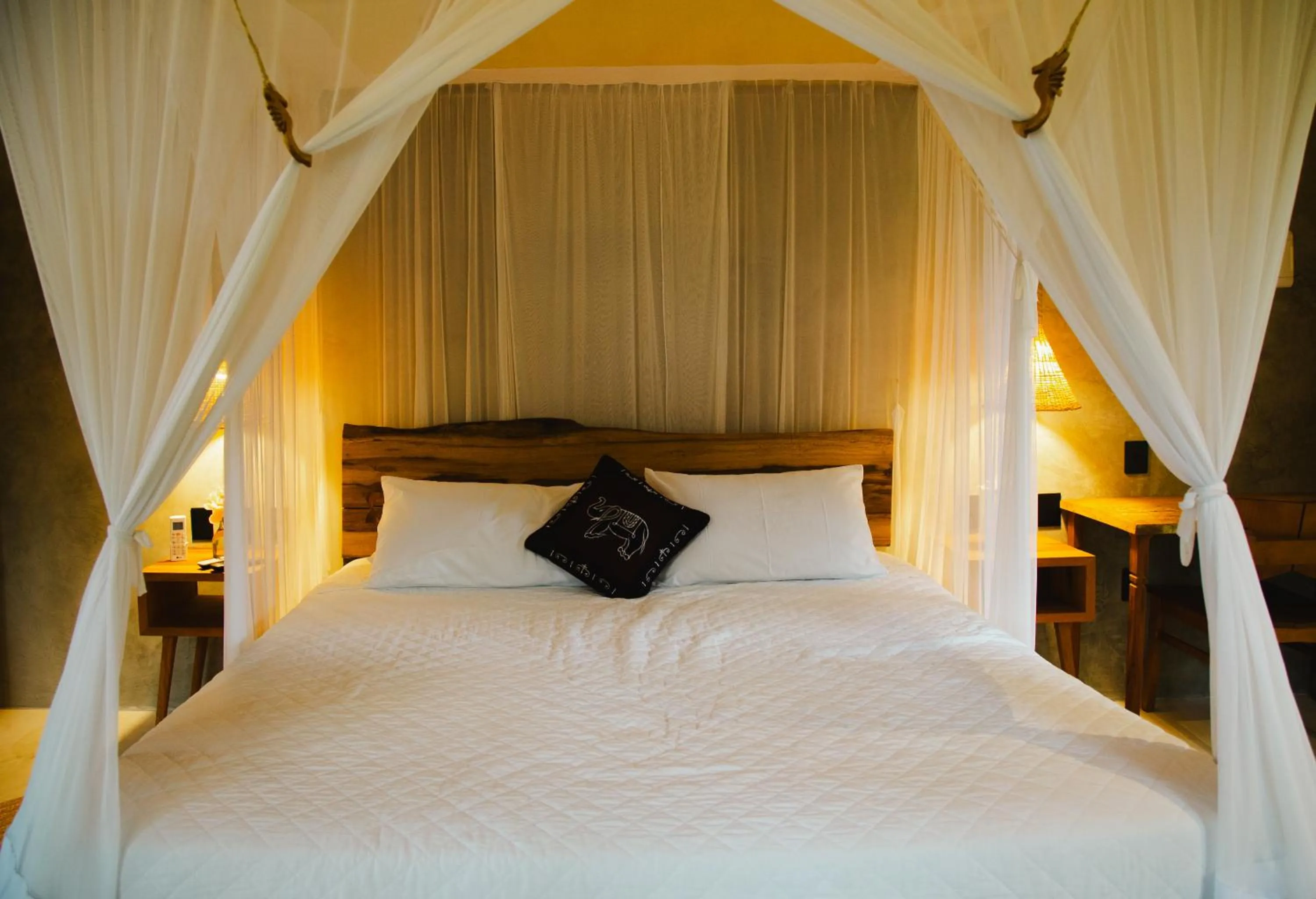 Bed in Smart Hotel Pousada Reserva Camburi